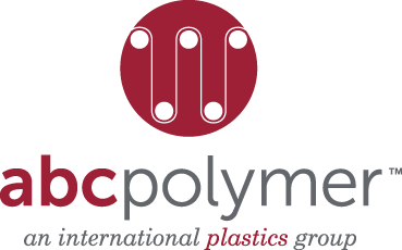 Logo of ABC Polymer, an international plastics group, featuring a circular emblem with interconnected shapes and the company name underneath.