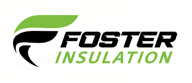 Foster Insulation logo with black and green text.