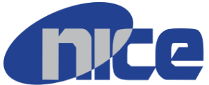 NICE logo in blue and gray colors