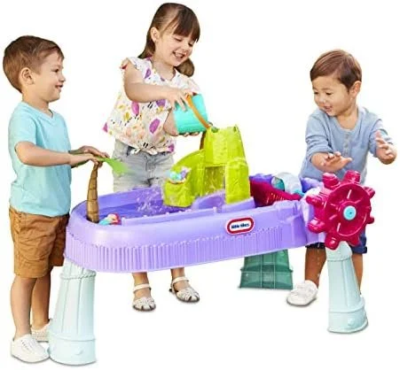 Little Tikes Mermaid Island Wavemaker Water Table, 2 + years with Five Unique Play Stations and Accessories, Multicolor, 38 Inch