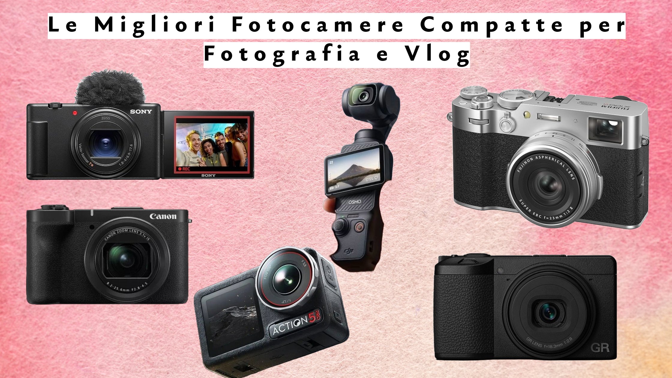 Le Migliori Fotocamere Compatte per Fotografia e Vlog da Avere nel 2025
