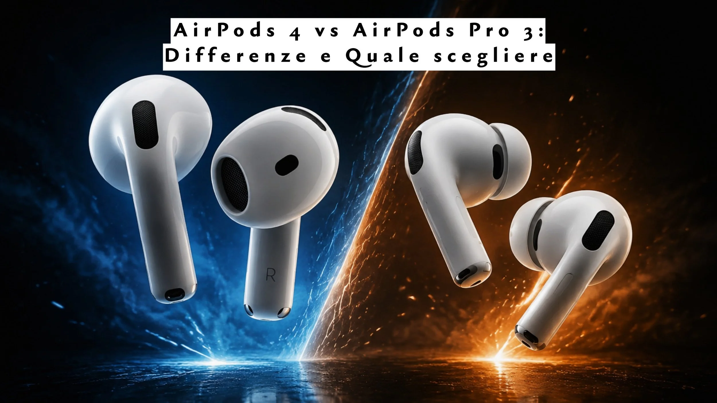 AirPods 4 vs AirPods Pro 3: differenze e quale scegliere
