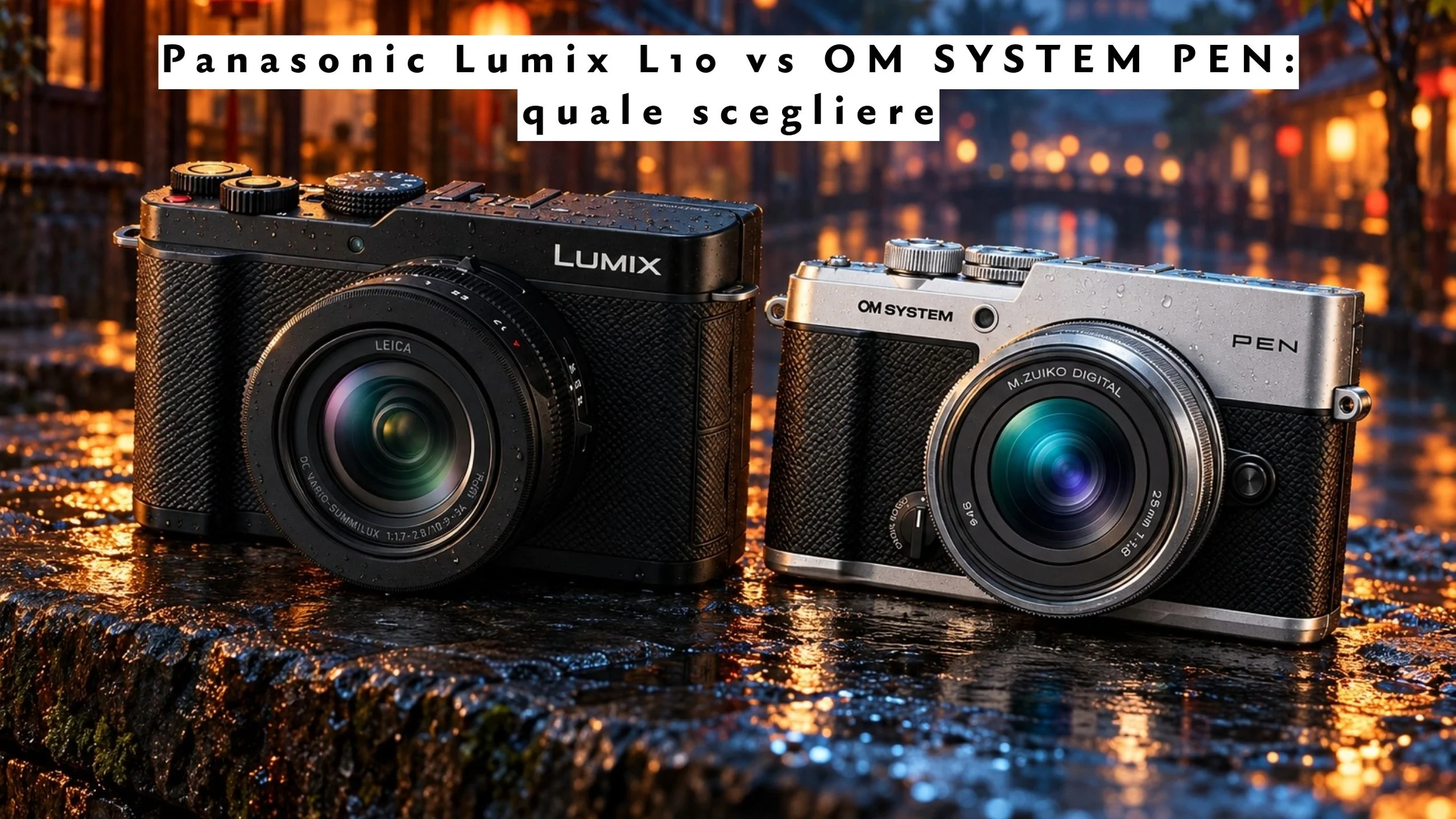 Panasonic Lumix L10 vs OM SYSTEM PEN: quale scegliere per street e viaggio?