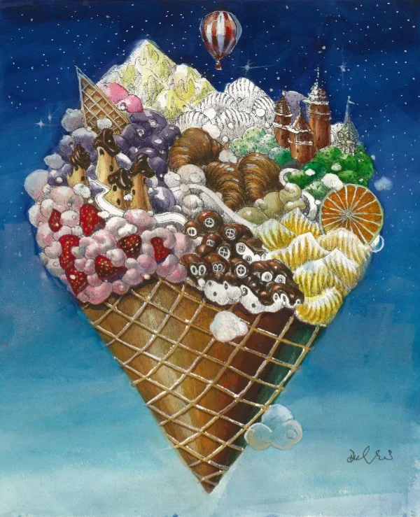 Wonderland in a cone