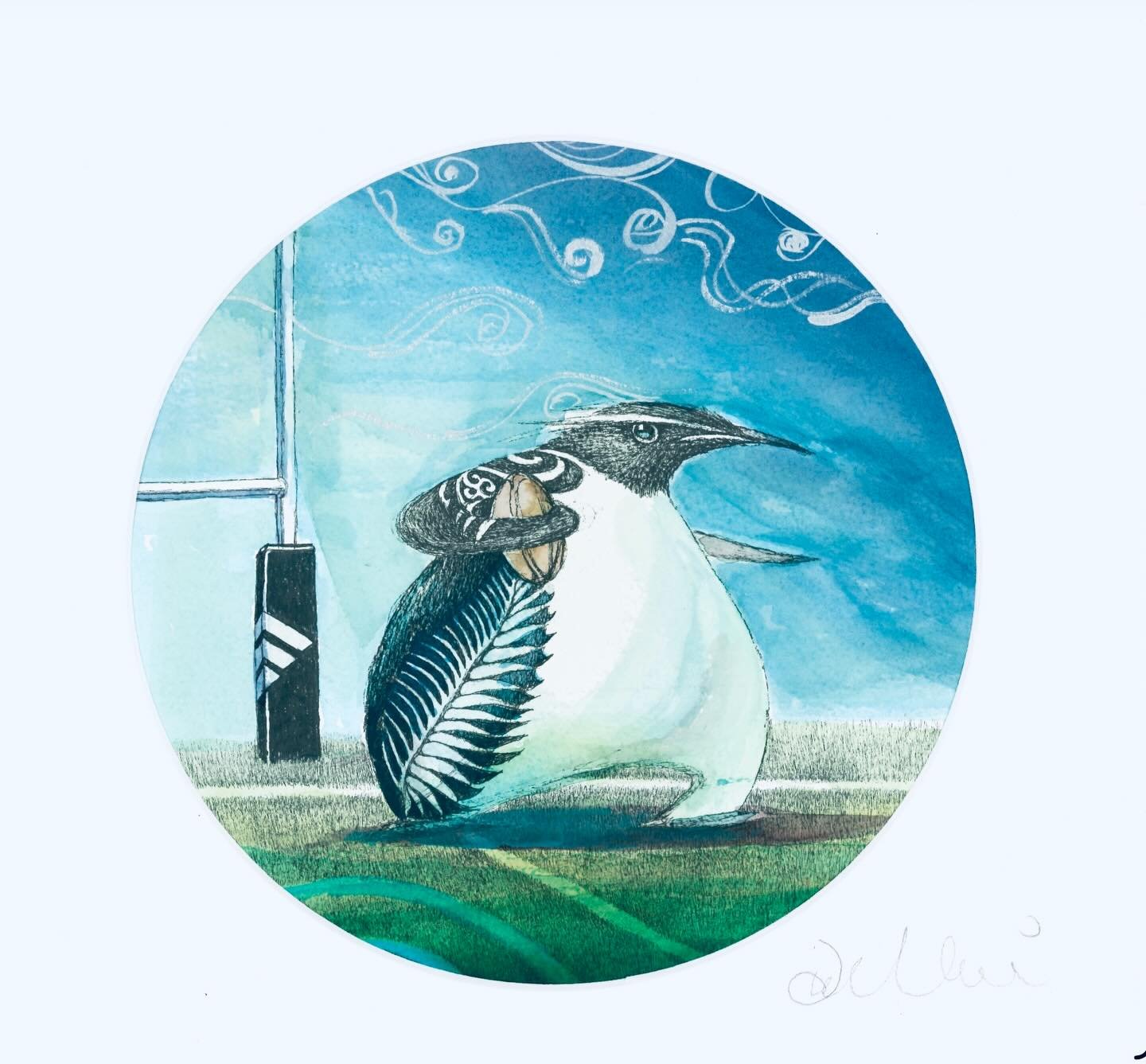 More small pieces title &ldquo;Tiny Penguin of the adventure&rdquo;

#nzartist #nzart #fun #penguin #affordableart