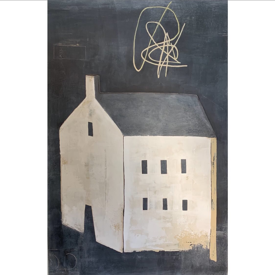 House number 55. Plaster/mixed media on board. 4&rsquo;x6&rsquo;. #fineart #fineartpainting #contemporaryart #contemporarypainting #abstractart #abstractpainting