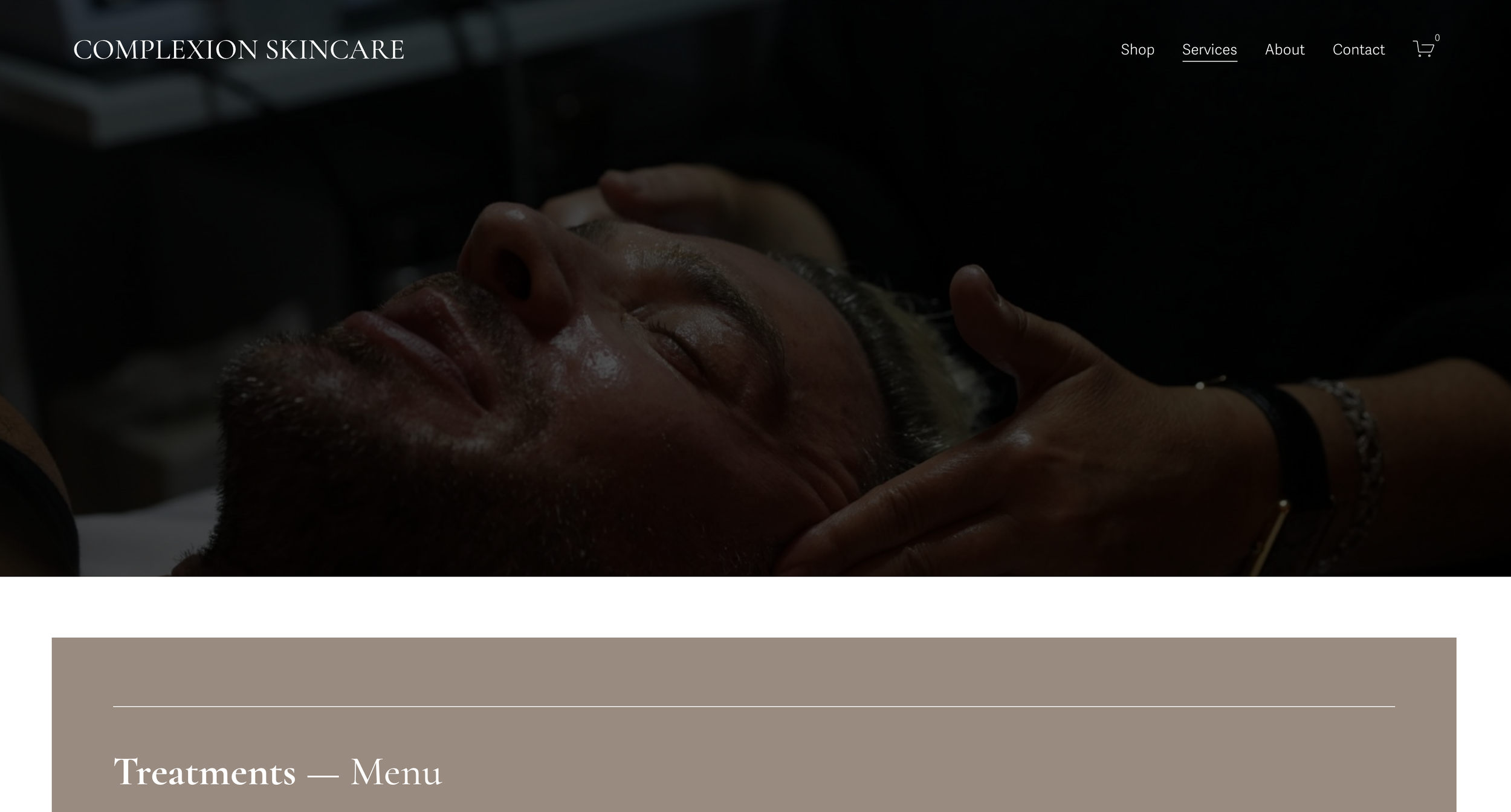 Treatments Menu