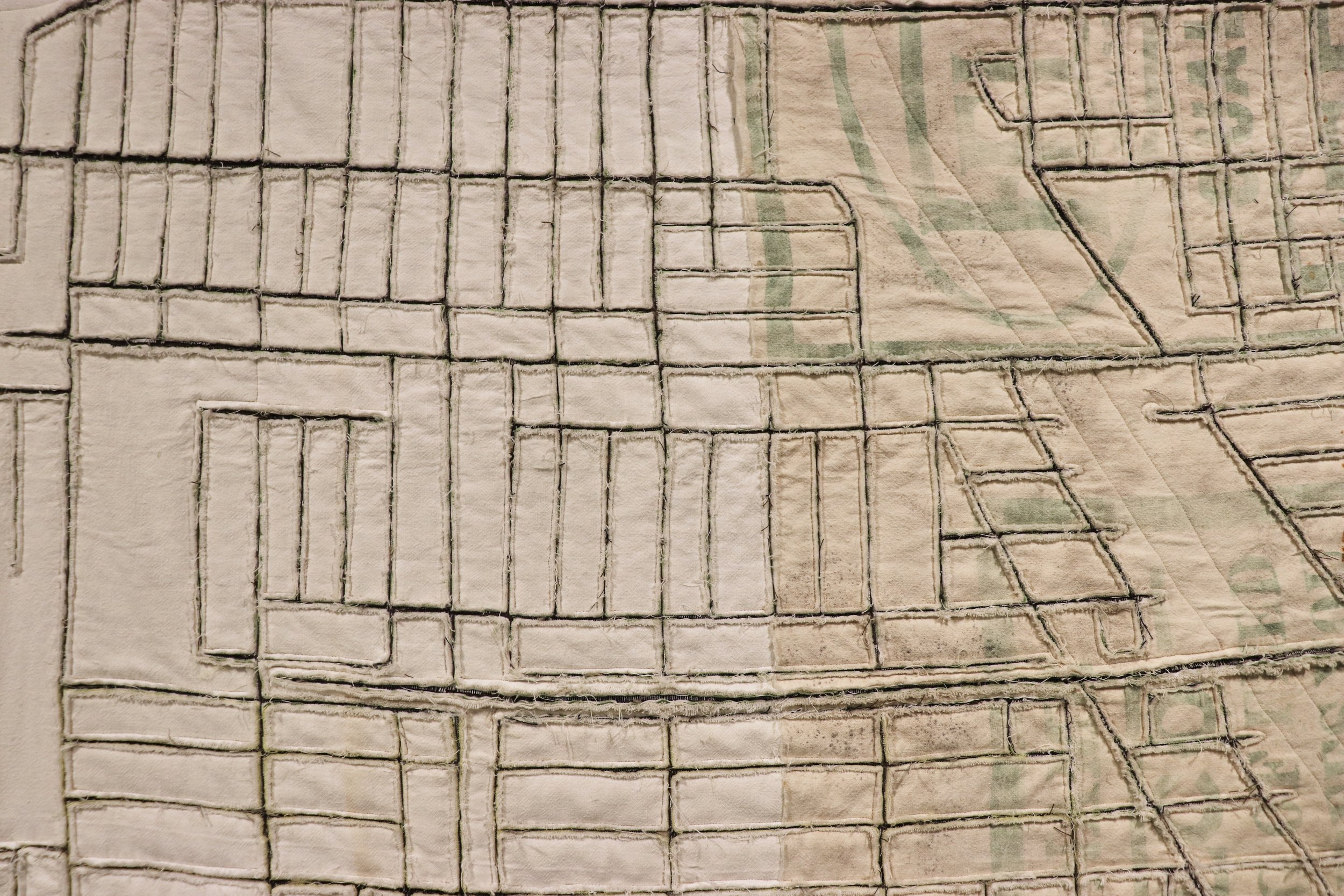 River Path Study II, 2022, tapestry detail