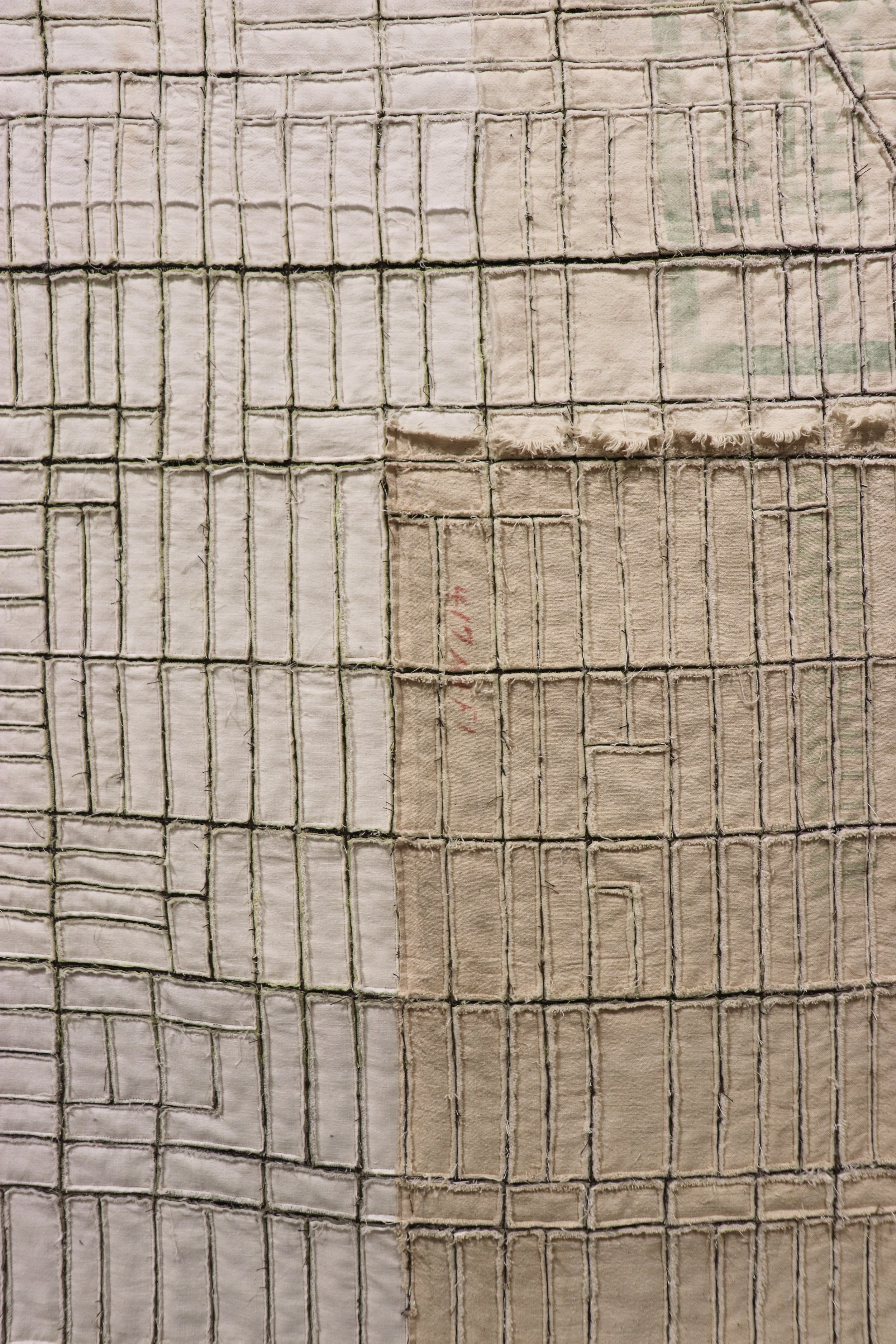 River Path Study II, 2022, tapestry detail