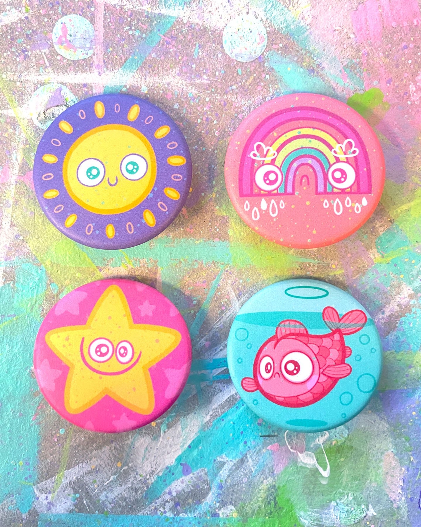 Cute Guys too Button Badges