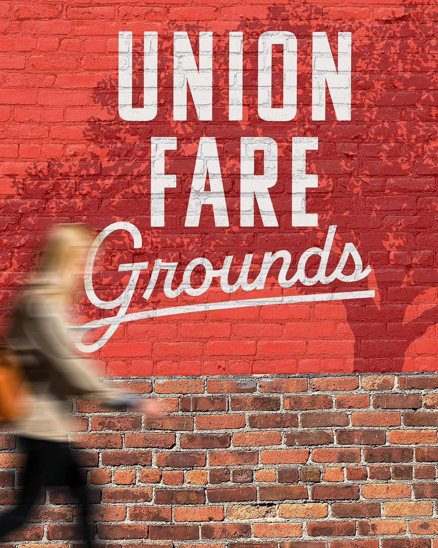 When creating the brand kit for @unionfare.athens , we wanted a way to distinguish the food truck park (Union Fare Grounds) from the interior bar &amp; venue space. While the interior feels more grown-up &amp; classy, we wanted the food truck park to