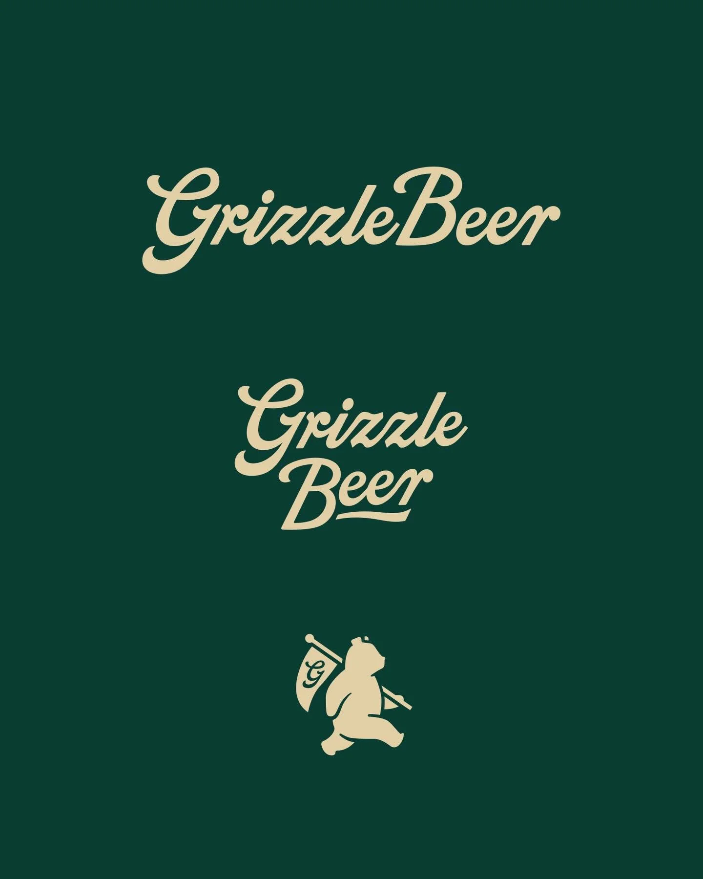 New work for @drinkgrizzlebeer ! 🍺✨

Grizzle Beer celebrated their grand opening last Saturday and we&rsquo;re pumped to share the brand work that we did for them! The brewery is located in Monroe, GA, and one of our big focuses throughout the brand
