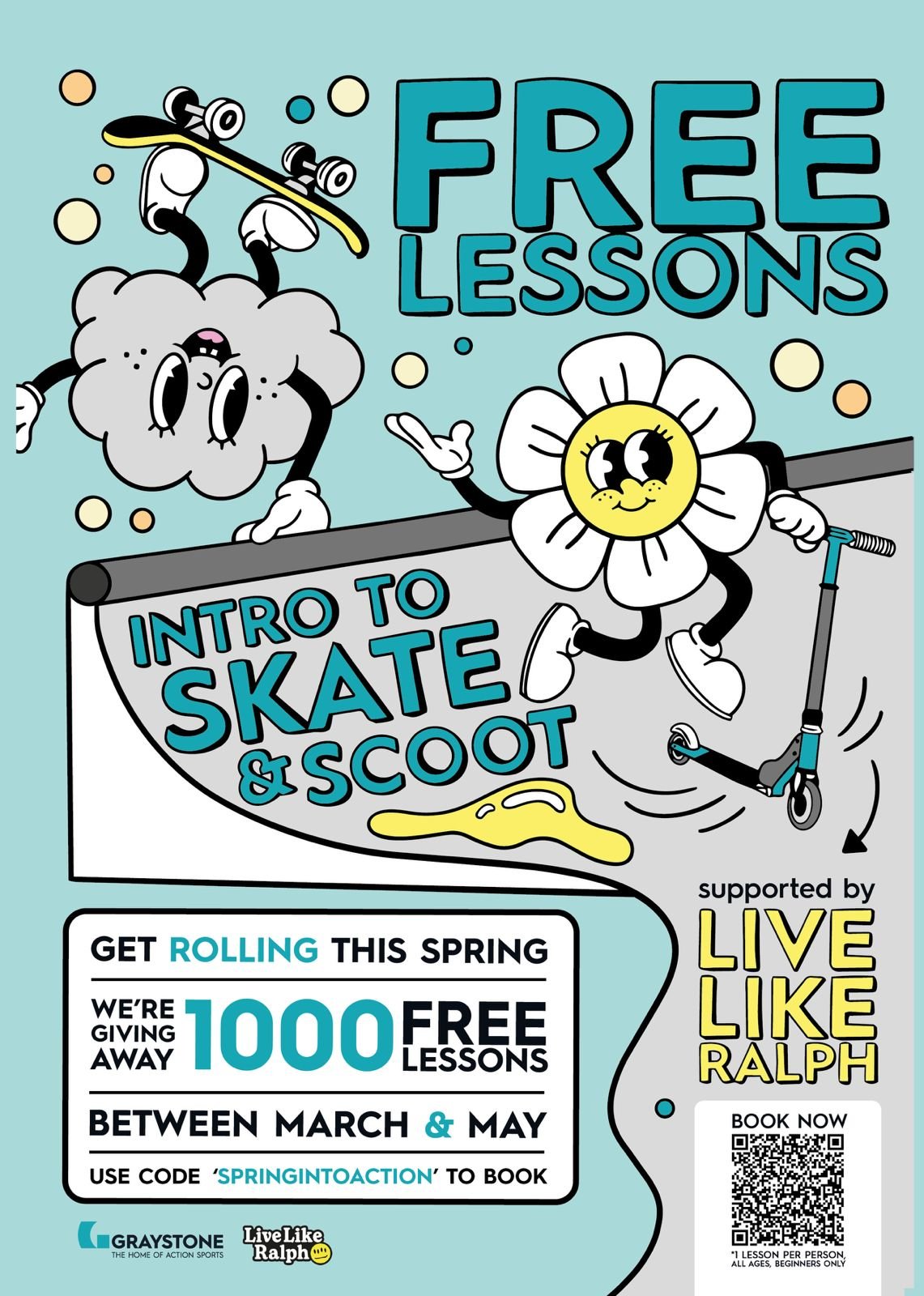 1000 Free Skateboard &amp; Scooter Lessons!