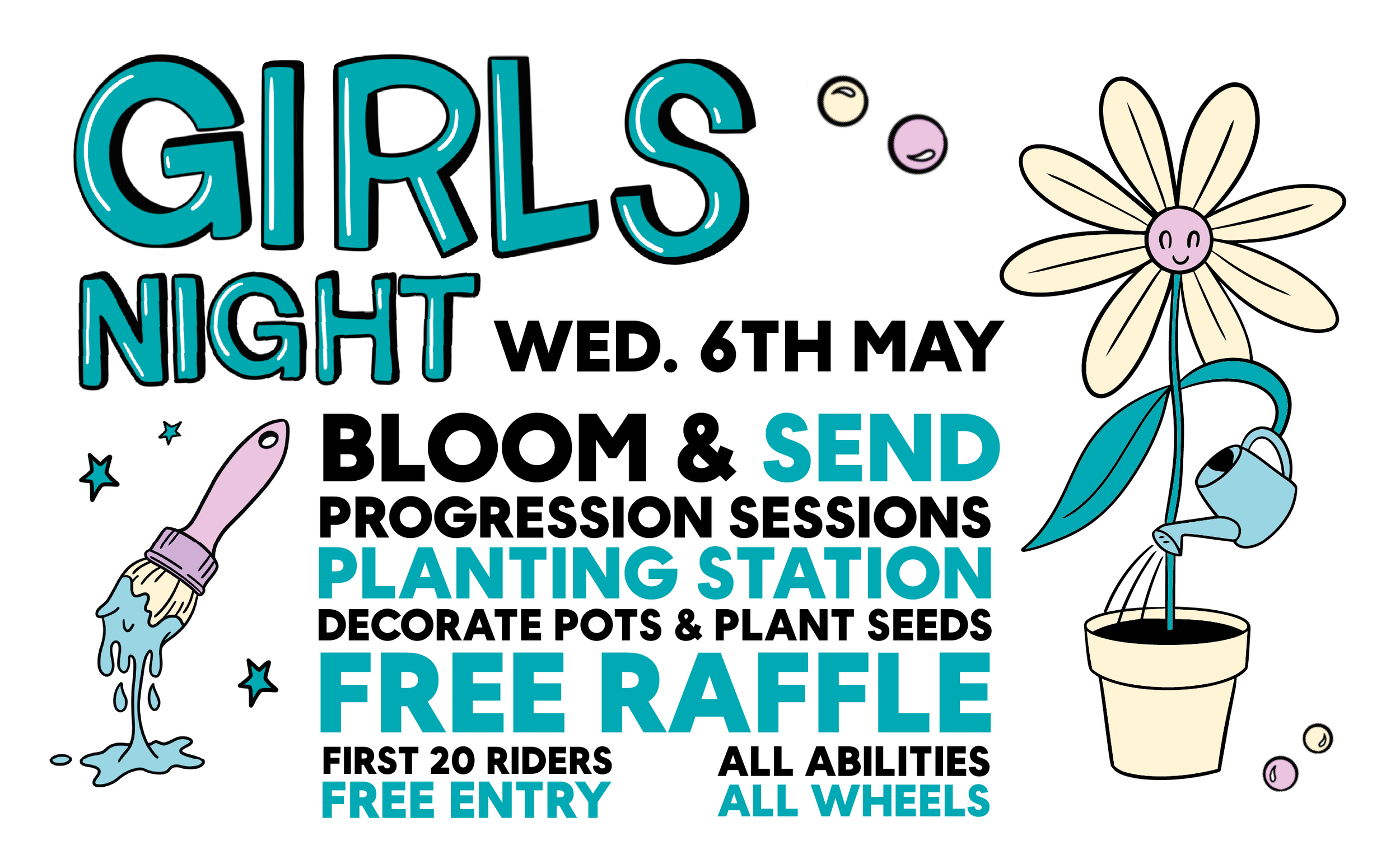 🌸 GIRLS NIGHT: BLOOM &amp; SEND 🌸🛹