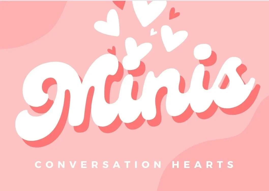 Conversation Heart Mini Cookies