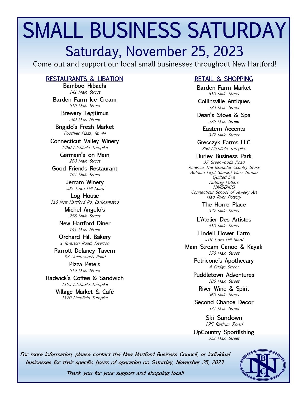 NHBC Small Business Saturday