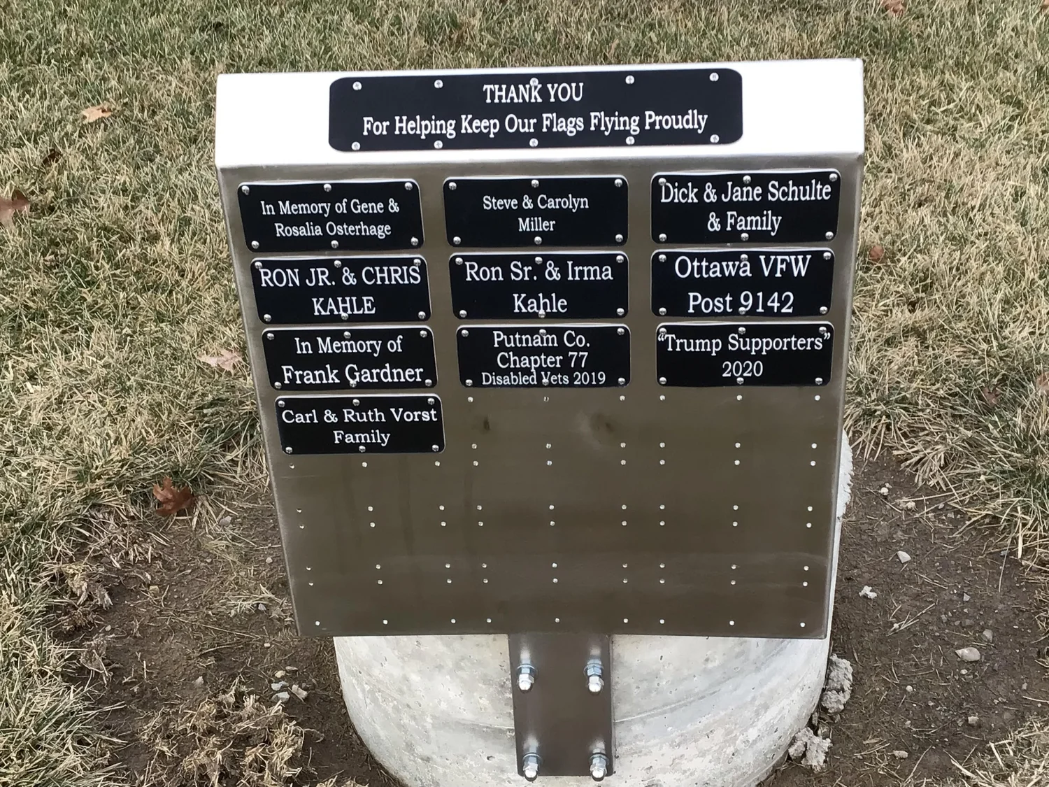 Donations — Kalida Park System