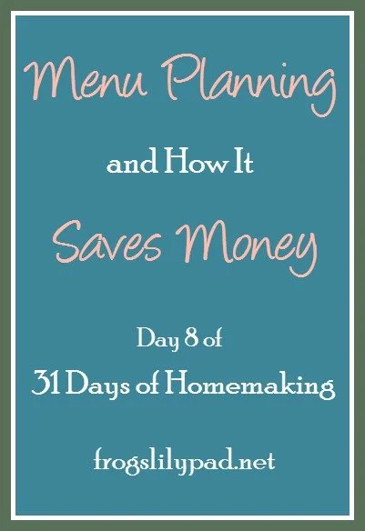 Menu Planning and How It Saves Money 