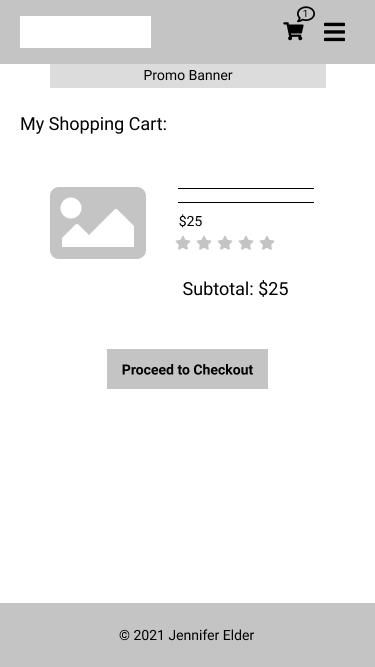 Shopping Cart Page