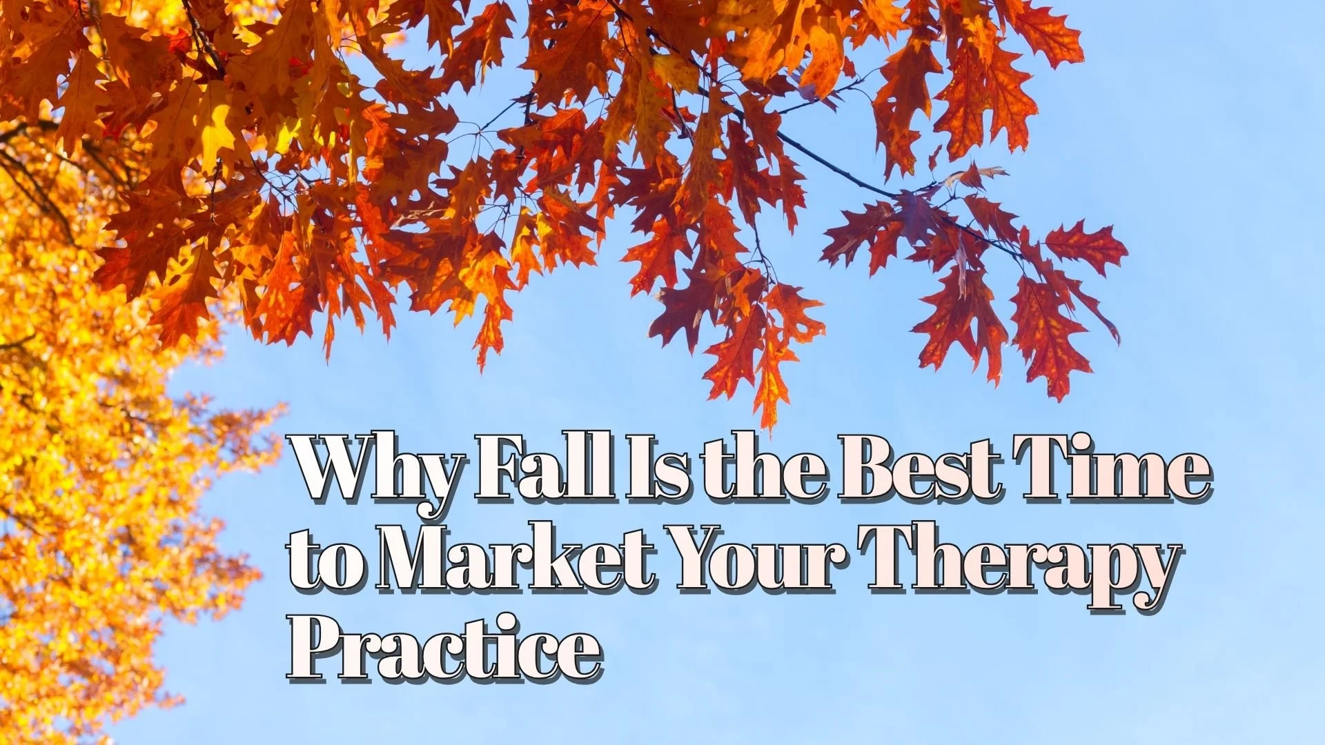 Why Fall Is the Best Time to Market Your Therapy Practice