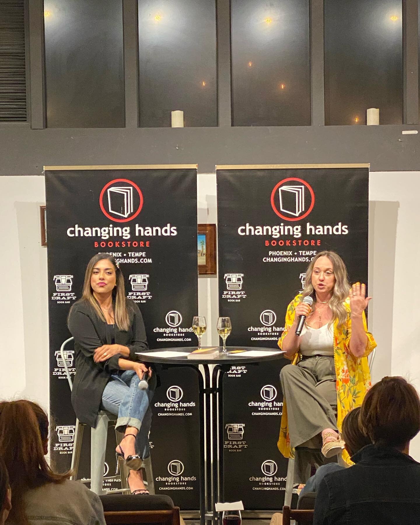 Thank you Gemma and @changinghands and all the bookish friends who came out last night for the launch of IN A NOT SO PERFECT WORLD! I&rsquo;m always amazed by the love and support. @christellelujan you were the best conversation partner I could ever 