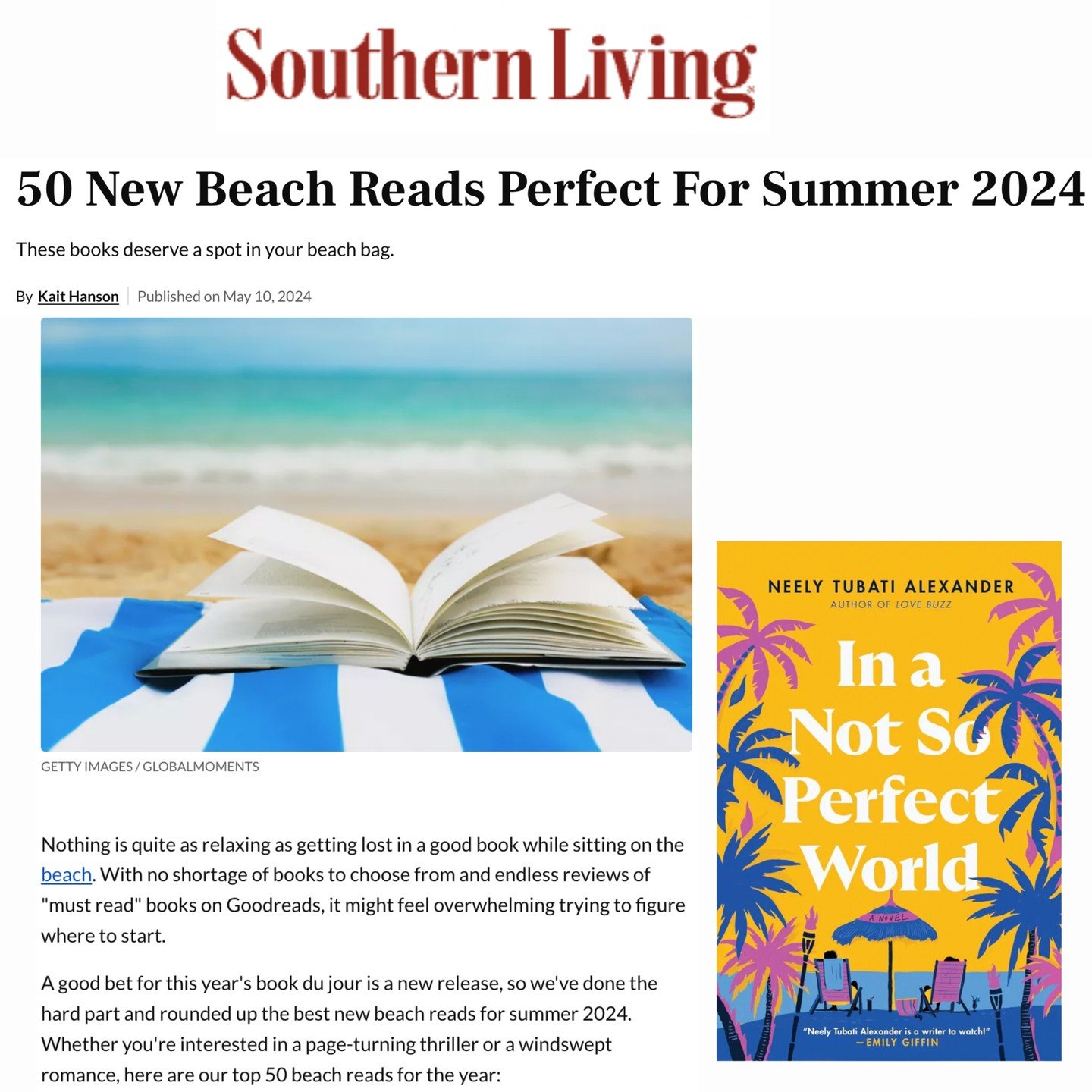 I am DEEP into edits for my next book (I cannot wait to announce it soooooon!!), so have been behind on basically everything, including showering, end-of-school activities, summer planning, AND sharing some of the lovely press IN A NOT SO PERFECT WOR