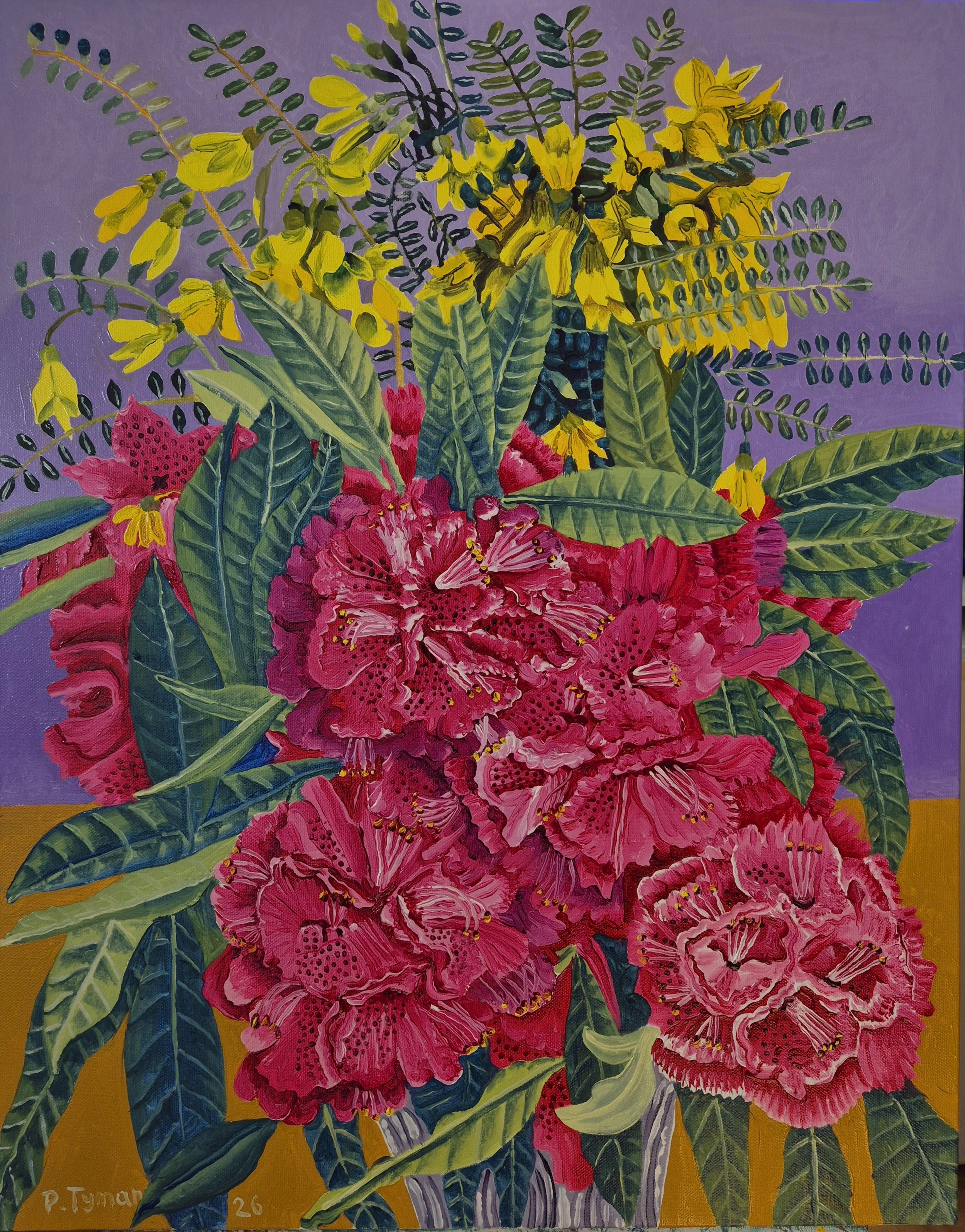 Rhododendrons and Kowhai