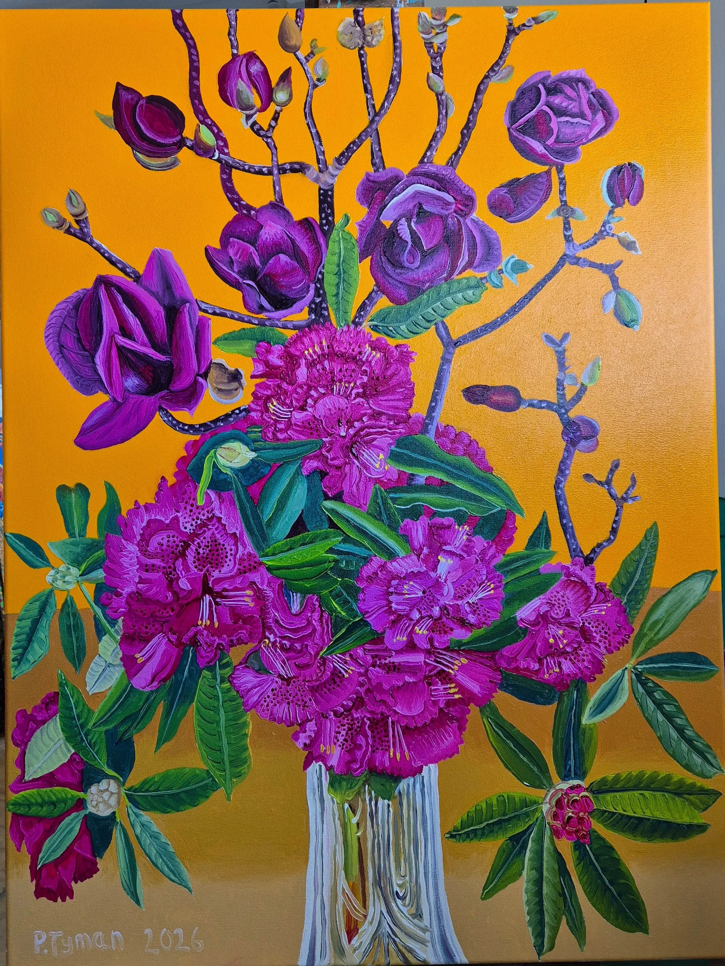 Rhododendrons and Magnolia