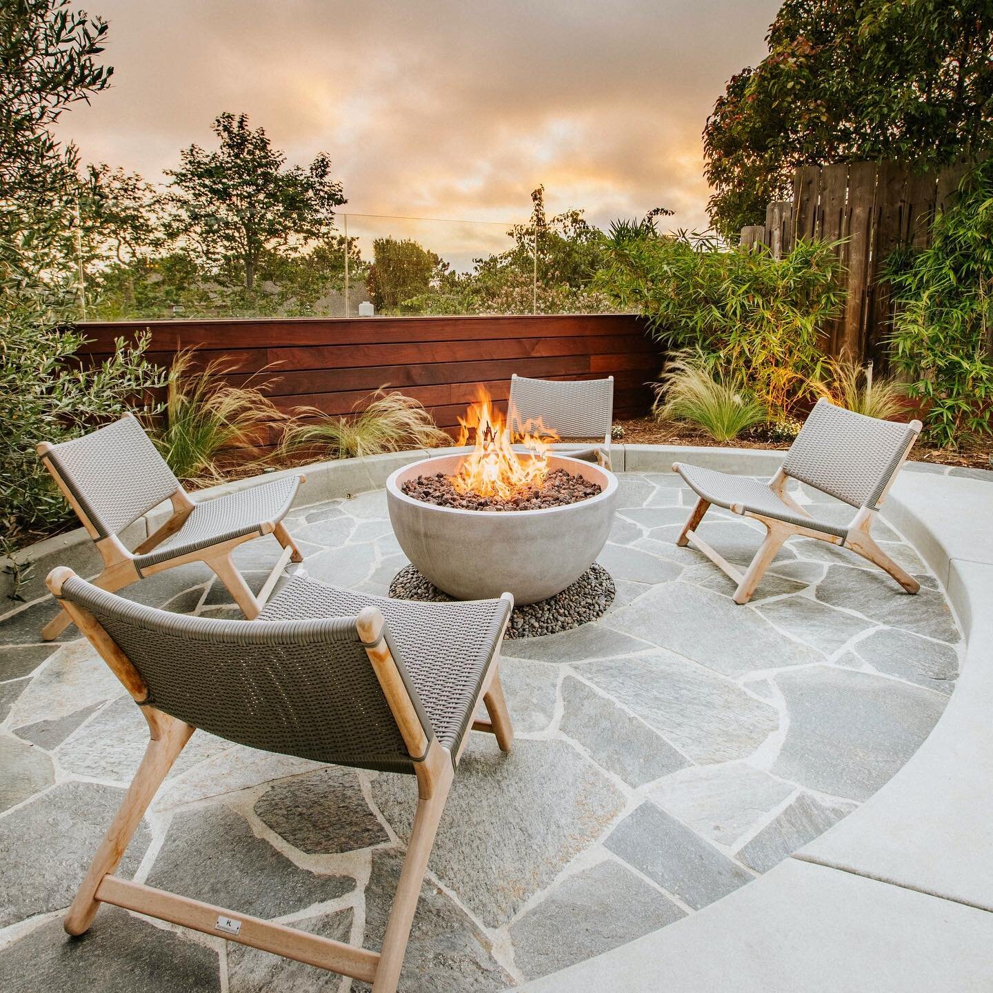 Curves are hard. Whenever we add curves into our mostly linear designs we do very specifically so the curve itself becomes the focal point vs.  random free flow design. Which means all the curves have to be precise, and throw a firepit in the center,