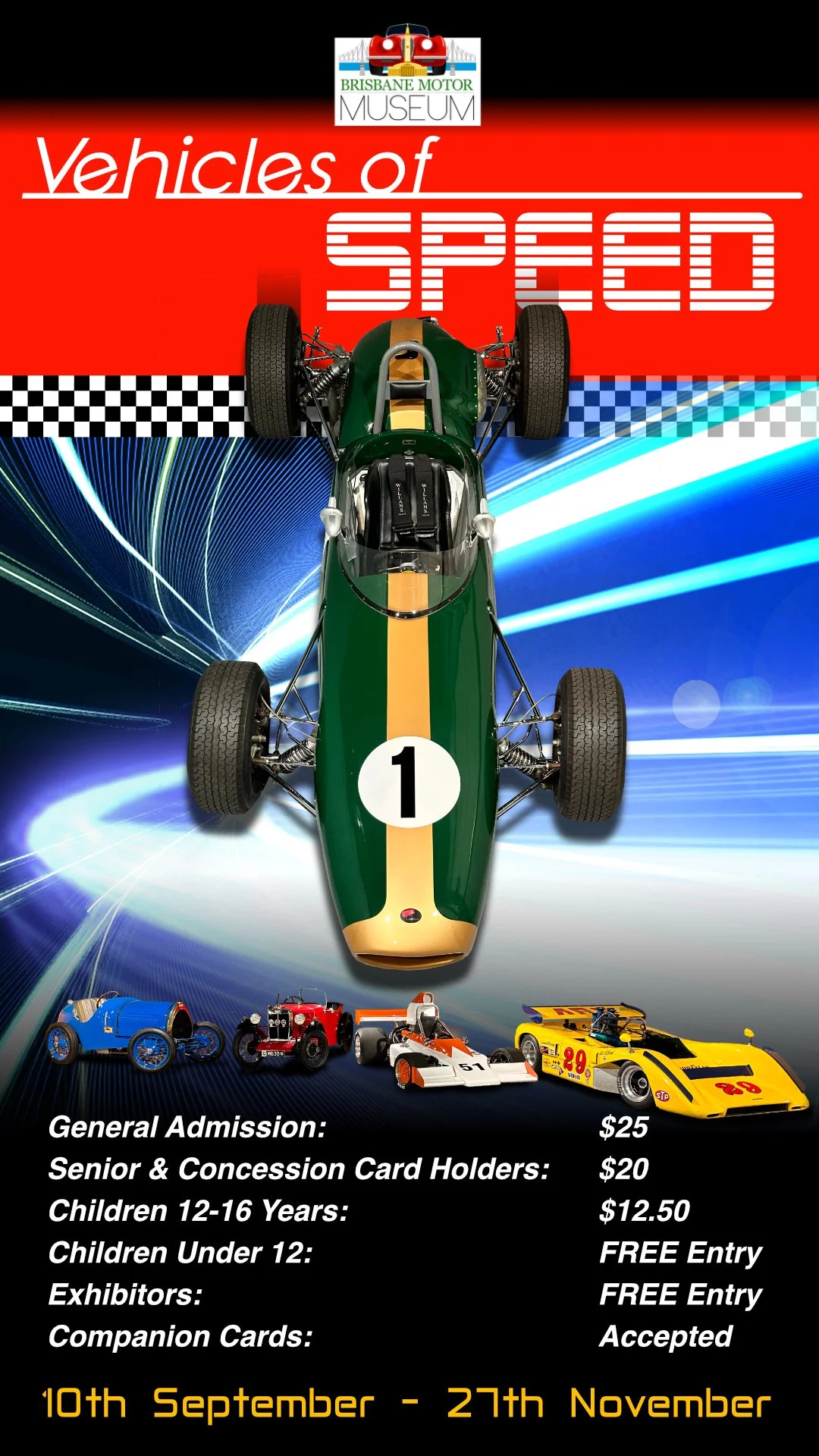 Vehicles of Speed — Brisbane Motor Museum