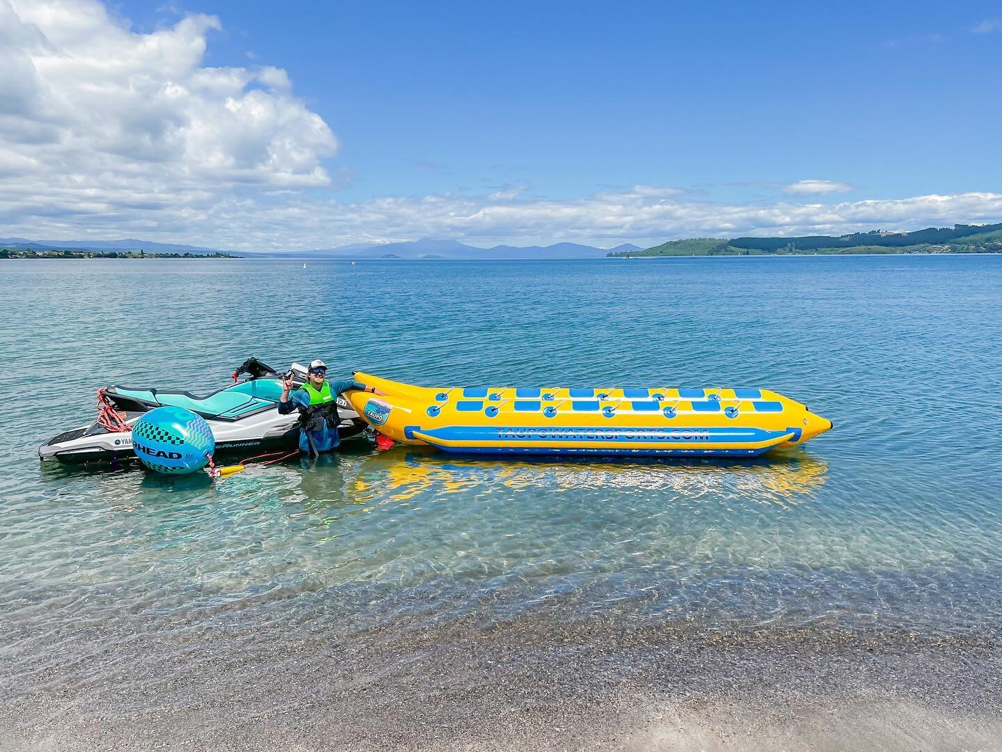 Introducing the newest Taupō Watersports activity! ✨🍌 BANANA BOATING 🍌✨ Come on down to the lake front to see us and break this double banana boat in! LOCALS HALF OFF THIS WEEKEND 🥳 $12.50 a person | call 027 852 8356 or visit taupowatersports.com