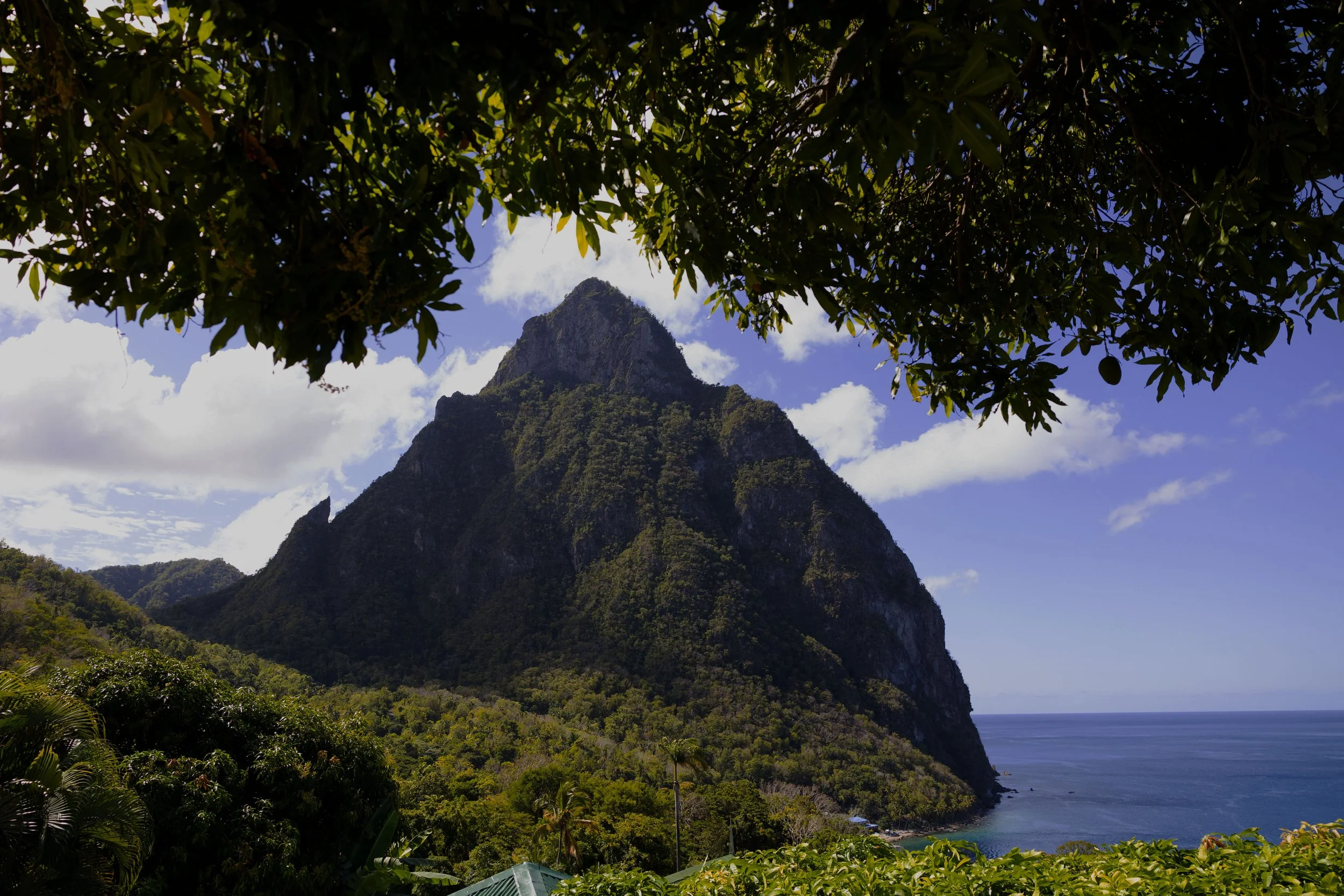 Petit Piton from Stonefield Villa Resort