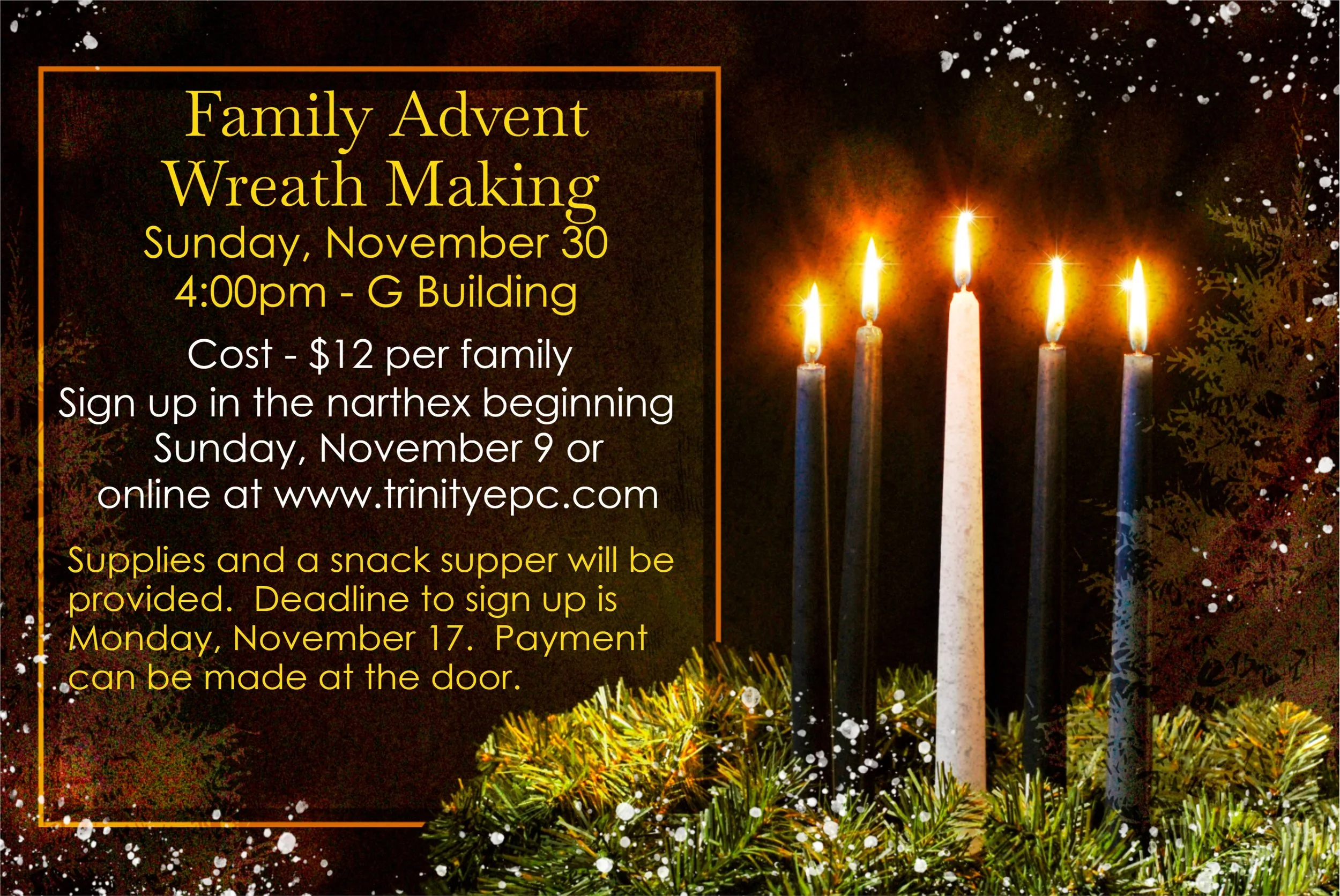 Family Advent Wreath Making
