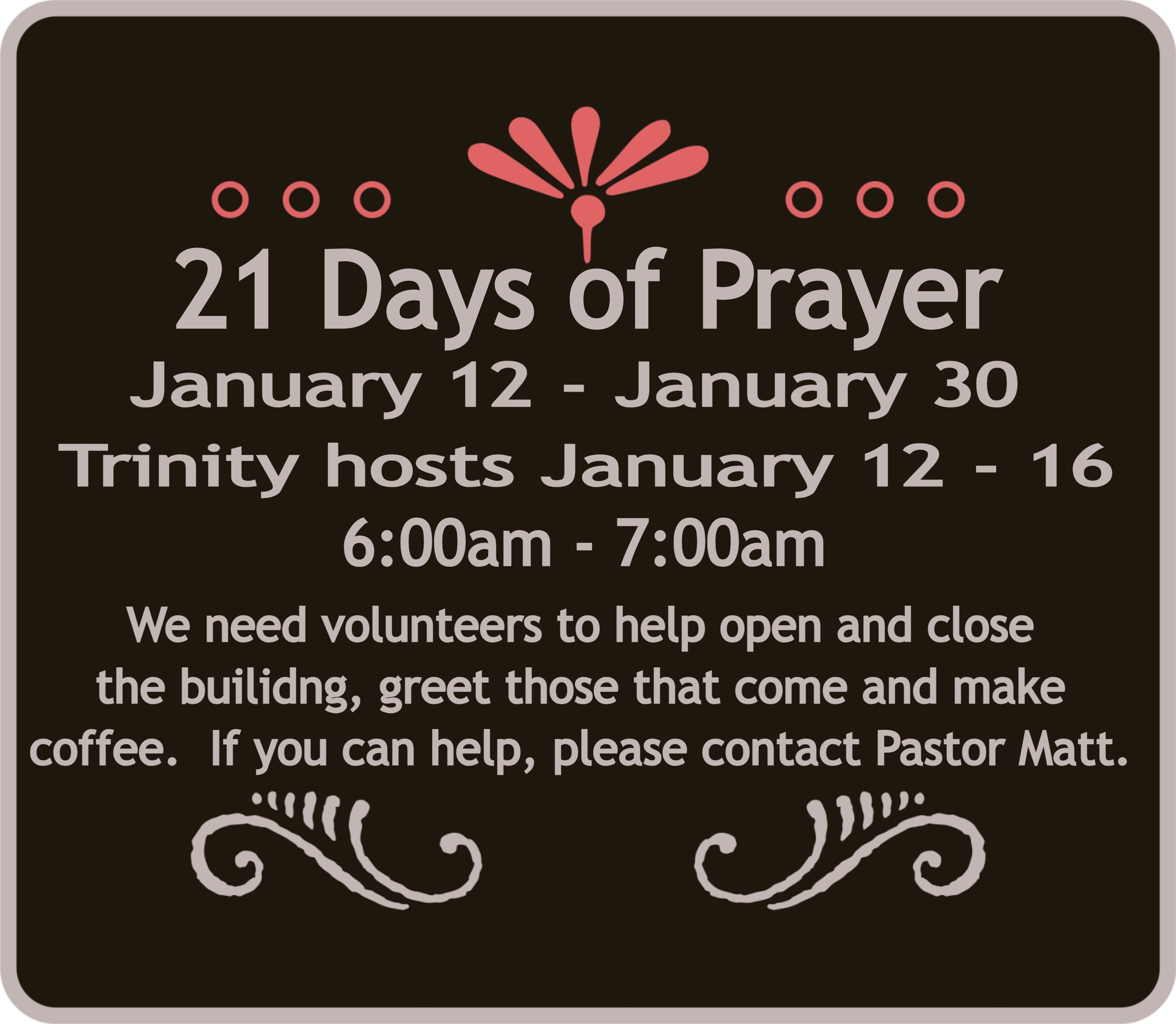21 Days of Prayer