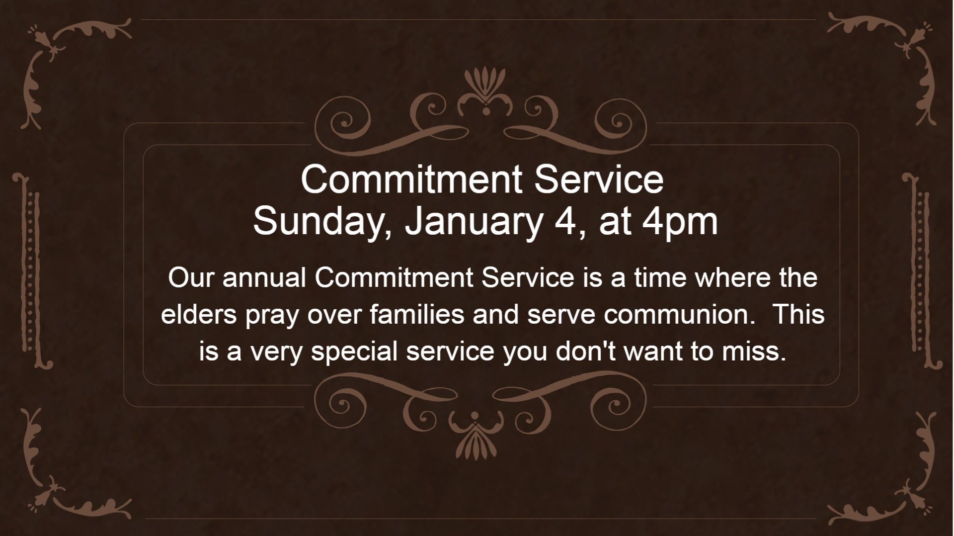 Commitment Service