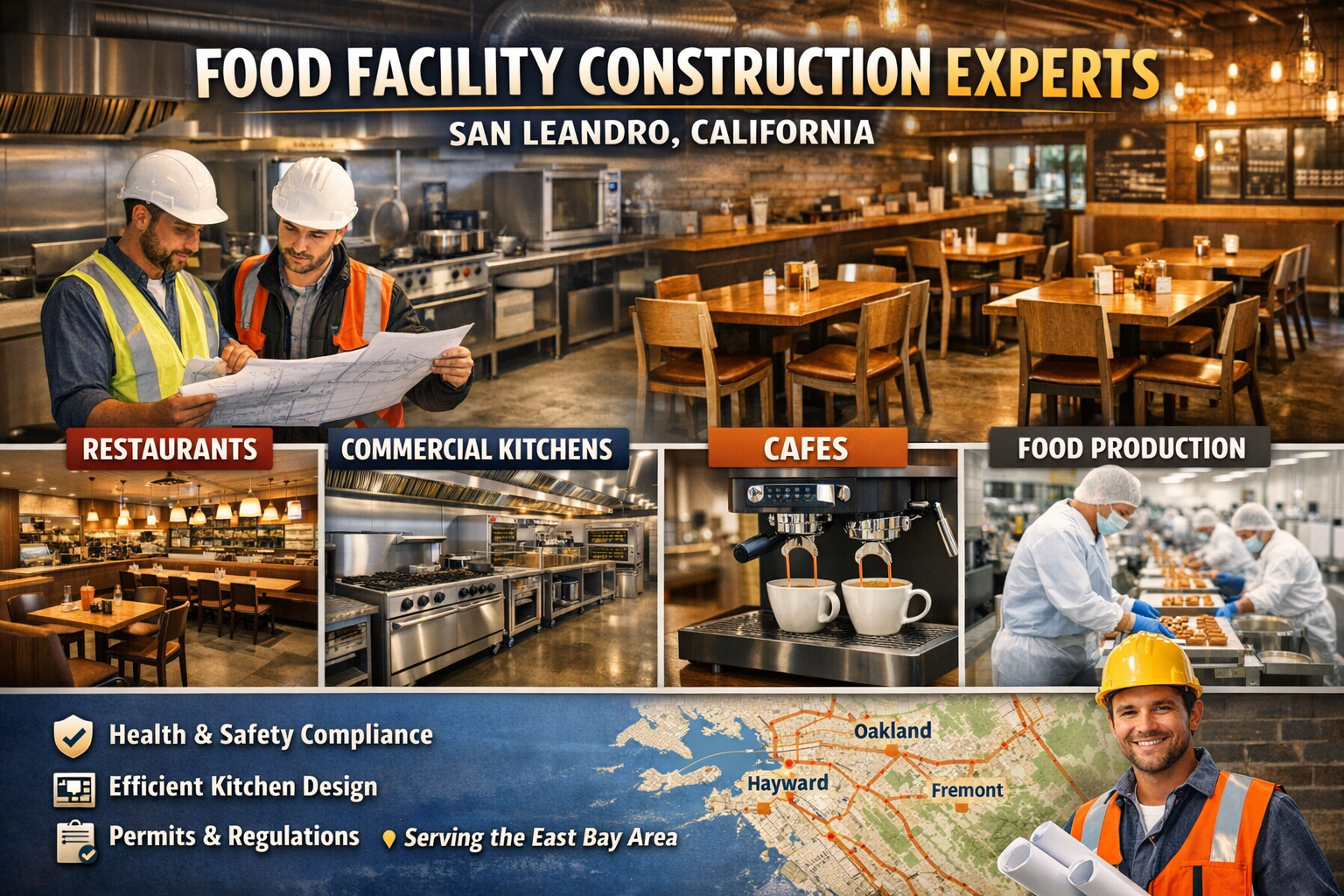 Building Success: Expert Construction for Food Facilities in San Leandro, California