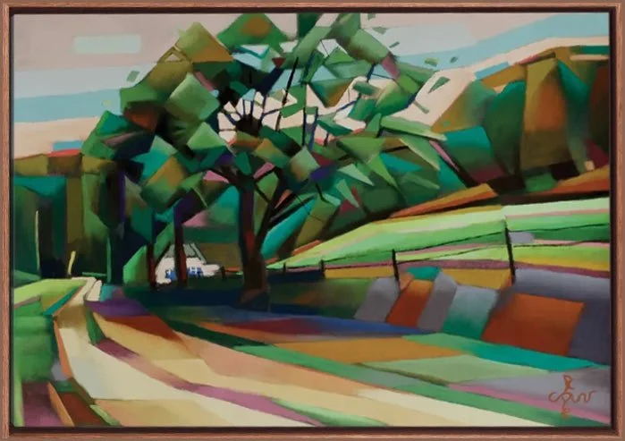 Modernist landscape print