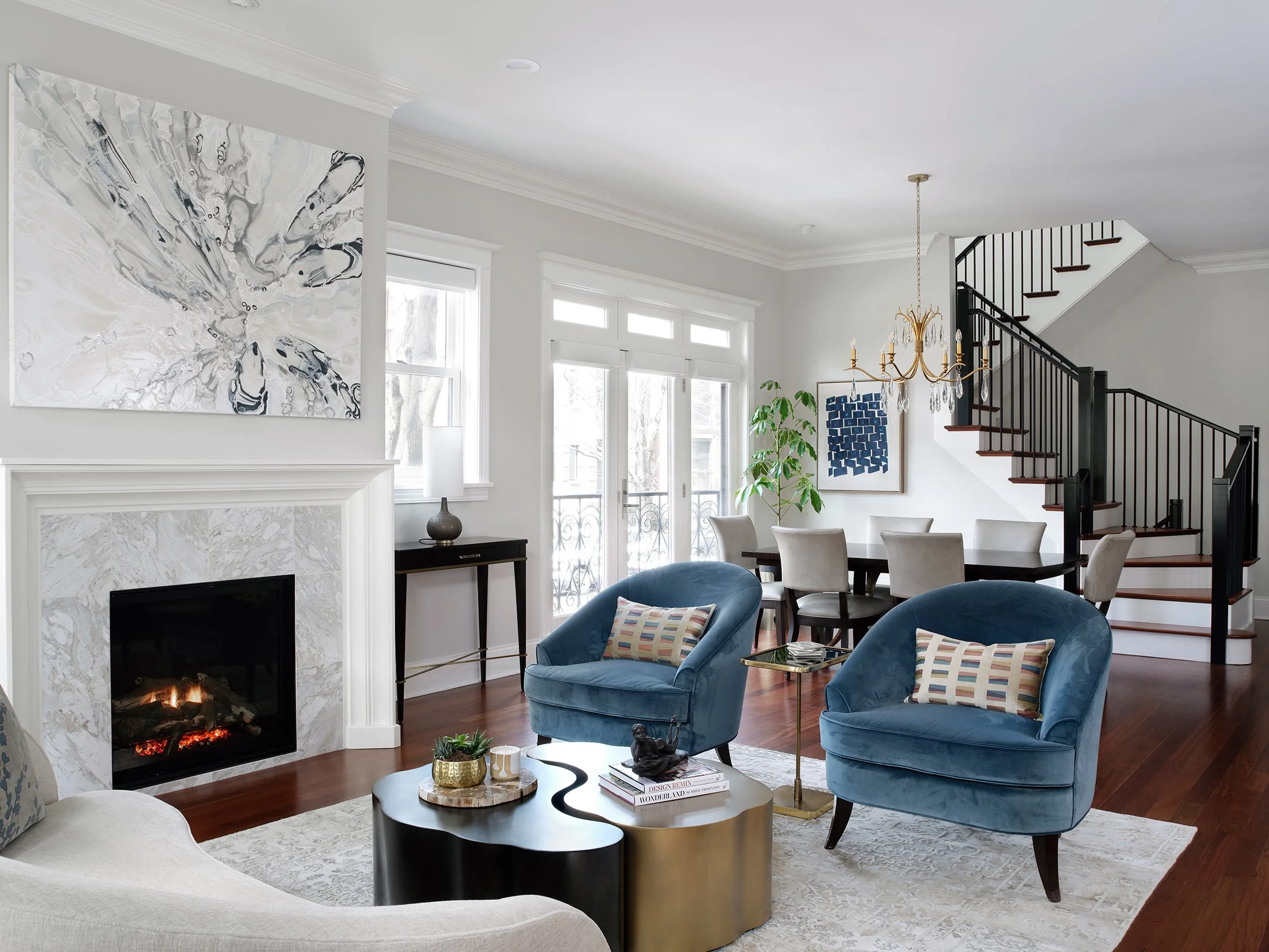 Contemporary Artwork in Open Plan Residence