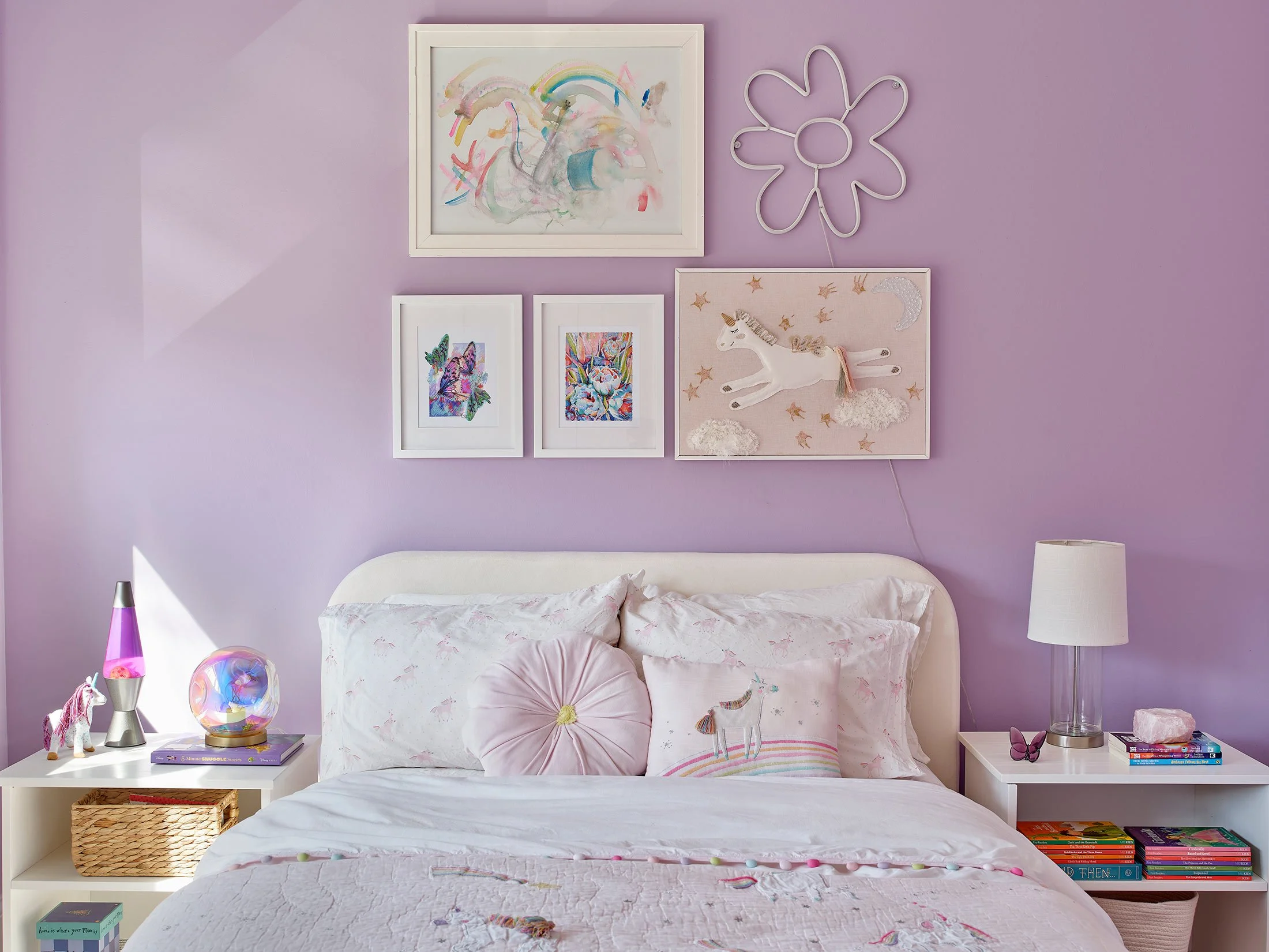 Artwork in kids' room