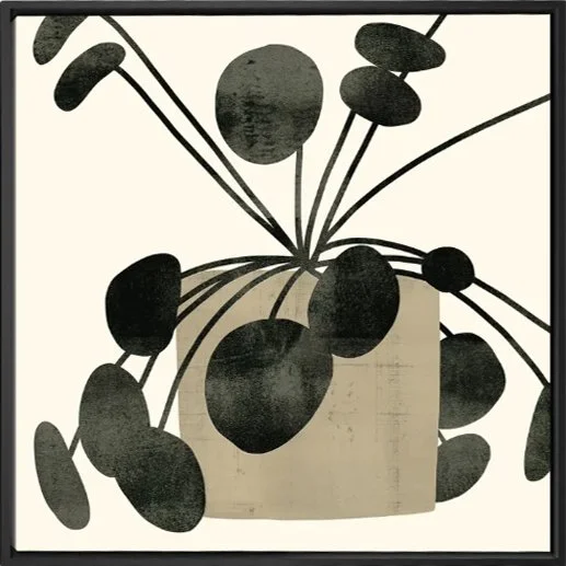 Abstract potted plant print.