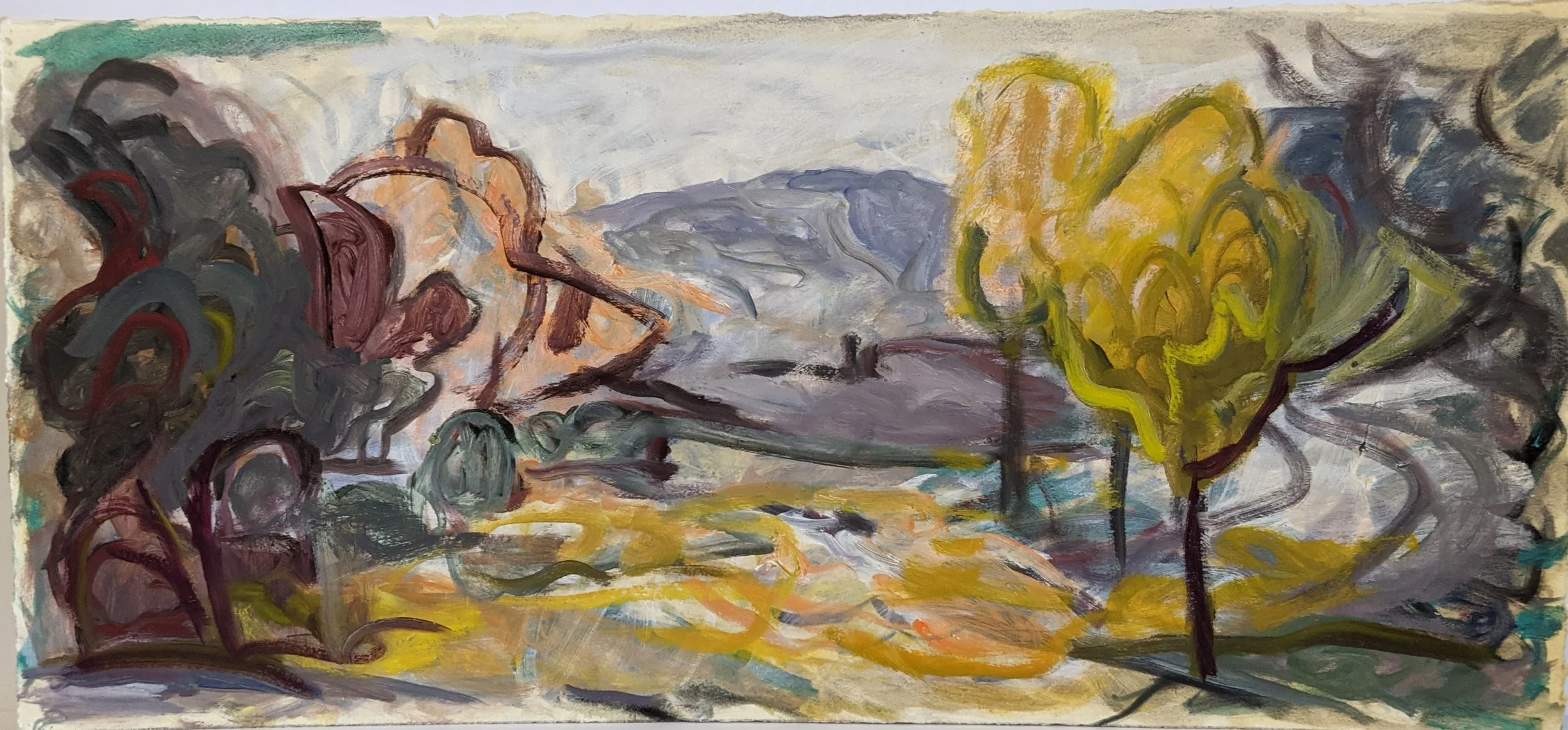 Contemporary landscape painting