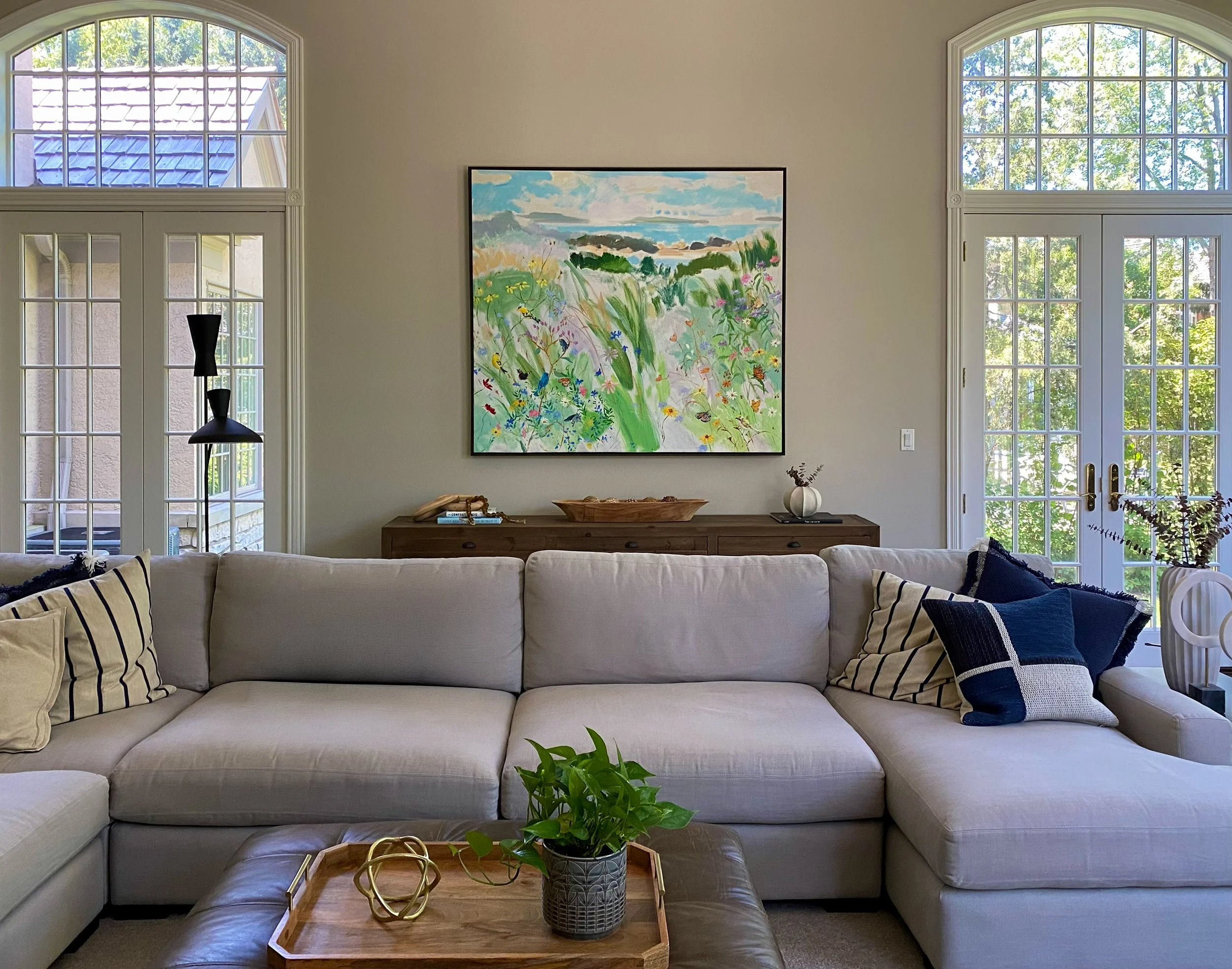 Melanie Parke commissioned painting in the great room