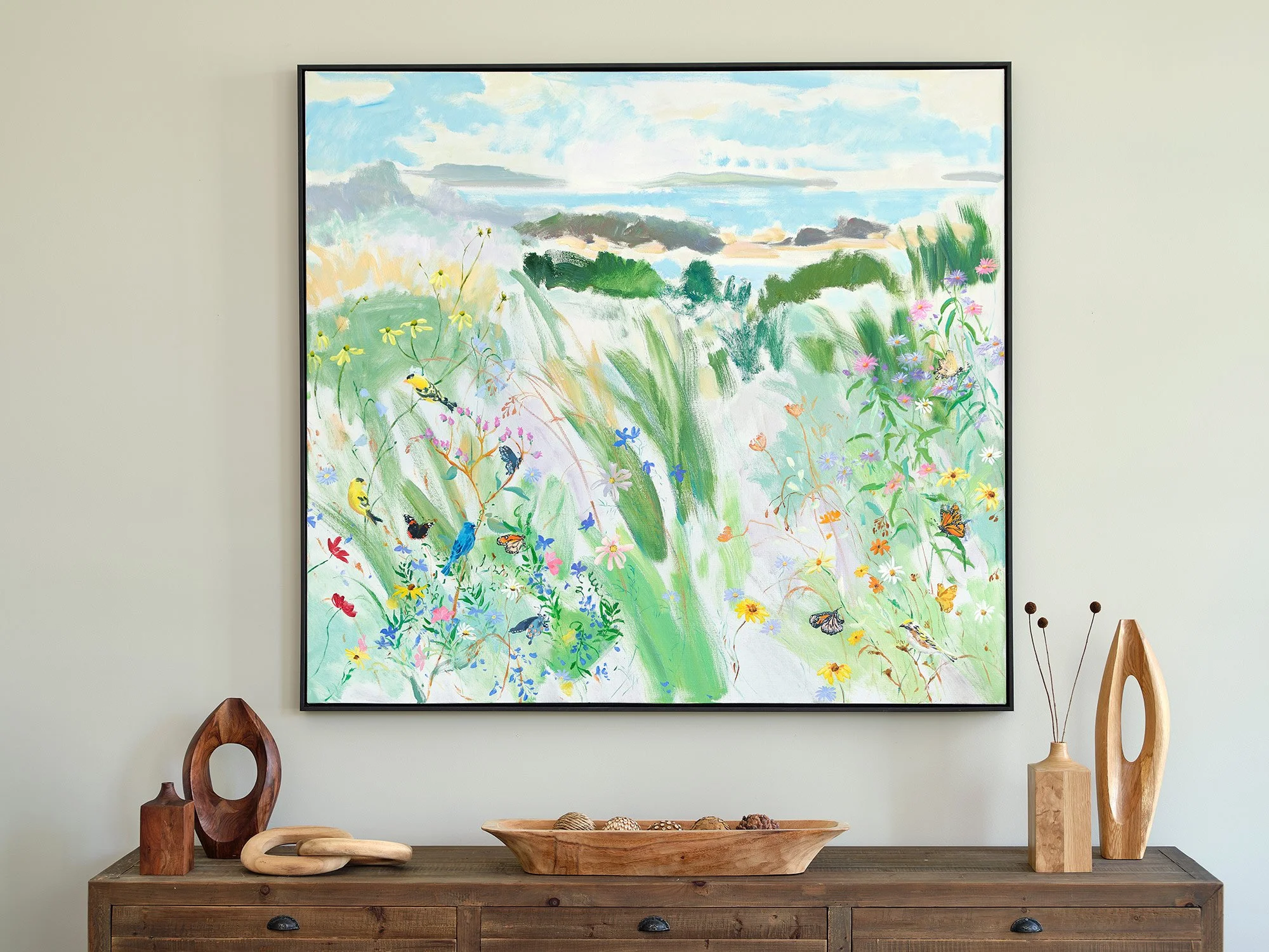 Large-scale commissioned painting by Melanie Parke