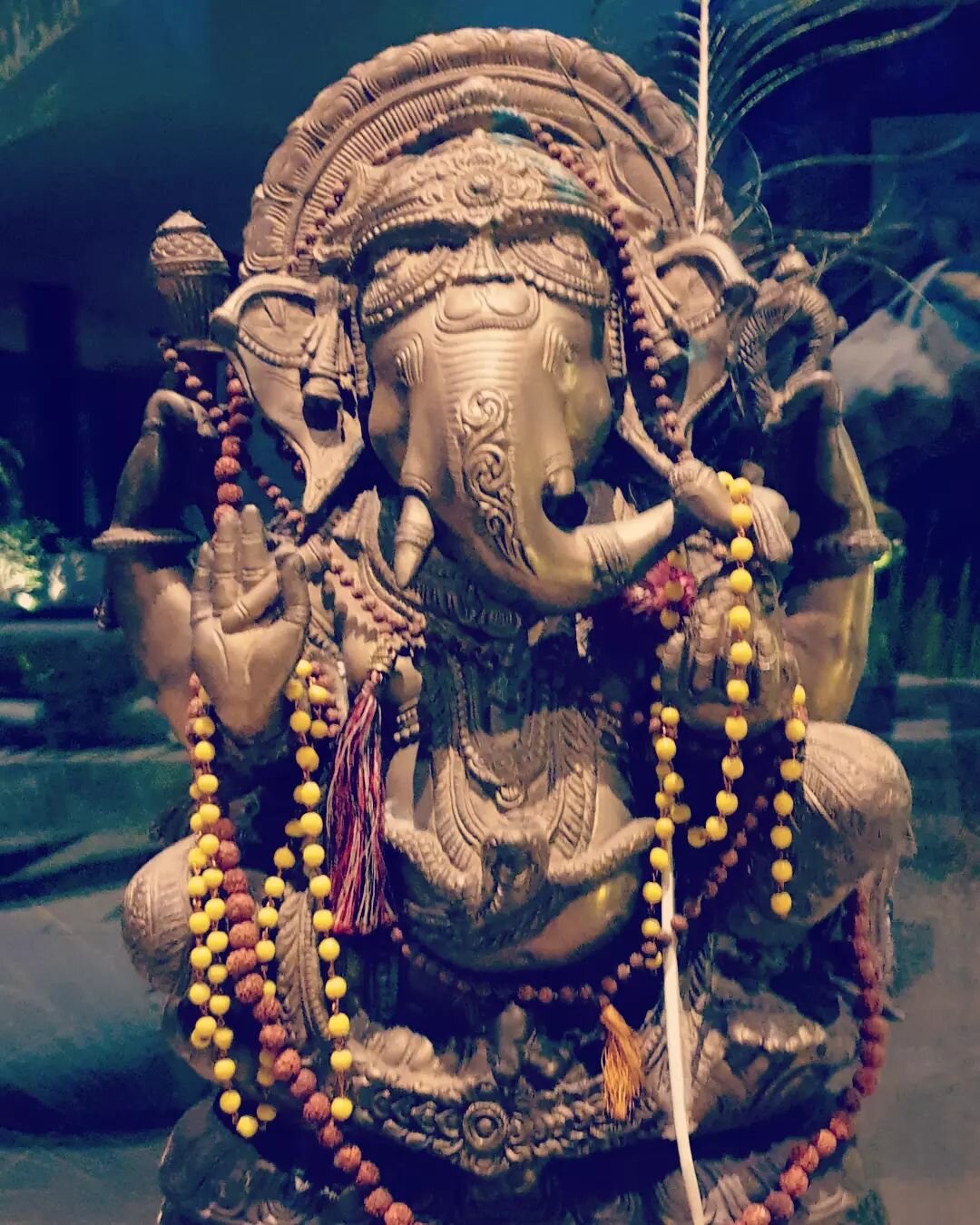 The goal of yoga is union with the Self through the self. Layer by layer the practice allows us to remove the internal obstacles that refrains us from seeing it 

Today I call upon Lord Ganesha, the remover of obstacles, so I can see clearly, beyond 