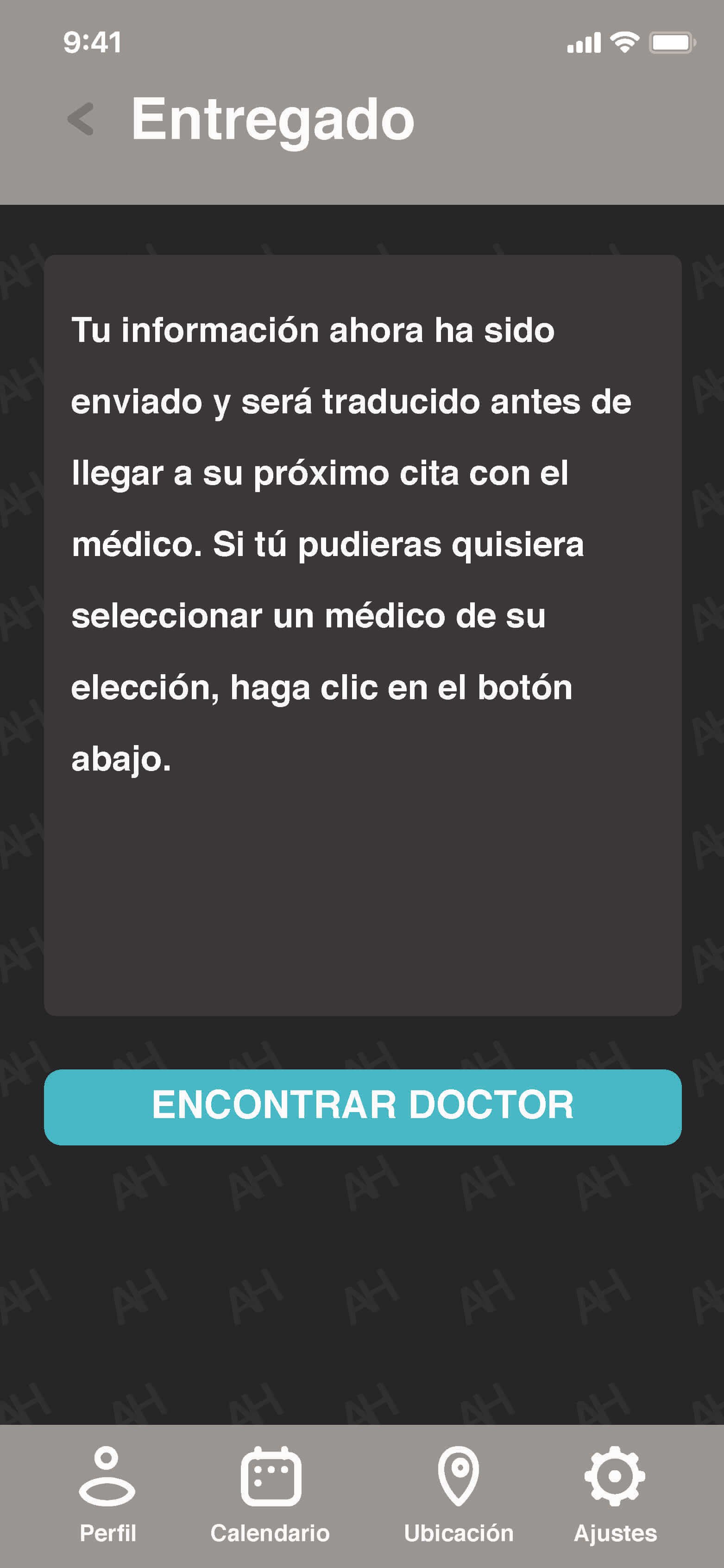 Submission Page in Spanish
