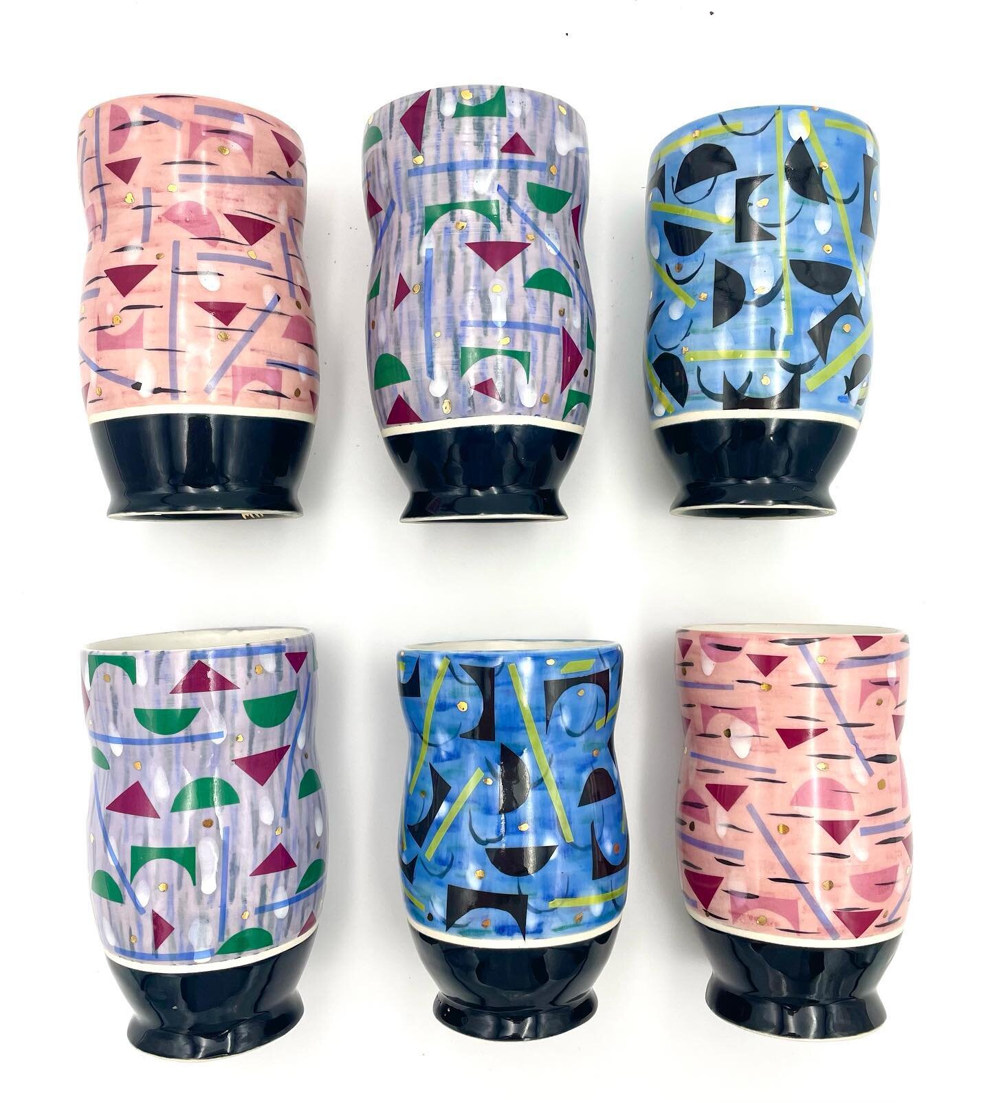 Tumblers are ready.  @aboveboardceramics  @theojaistudioartists  #porcelain  #cup  #ceramics