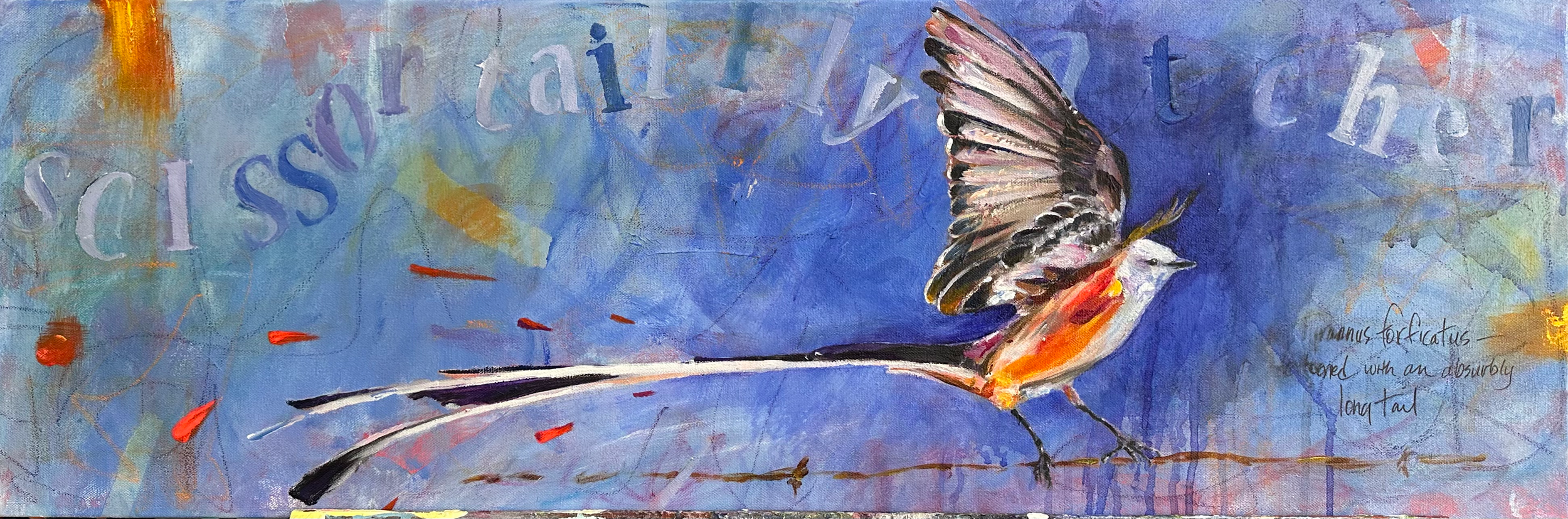  "Touchdown", 36" x 12", $450
