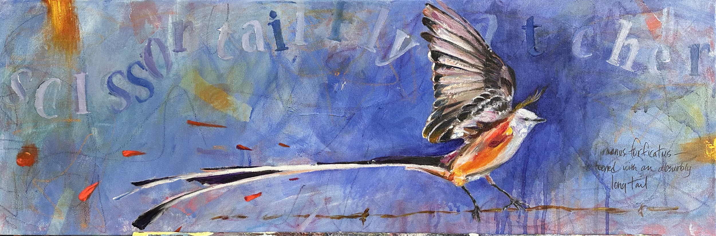 "Touchdown", 36" x 12", $450