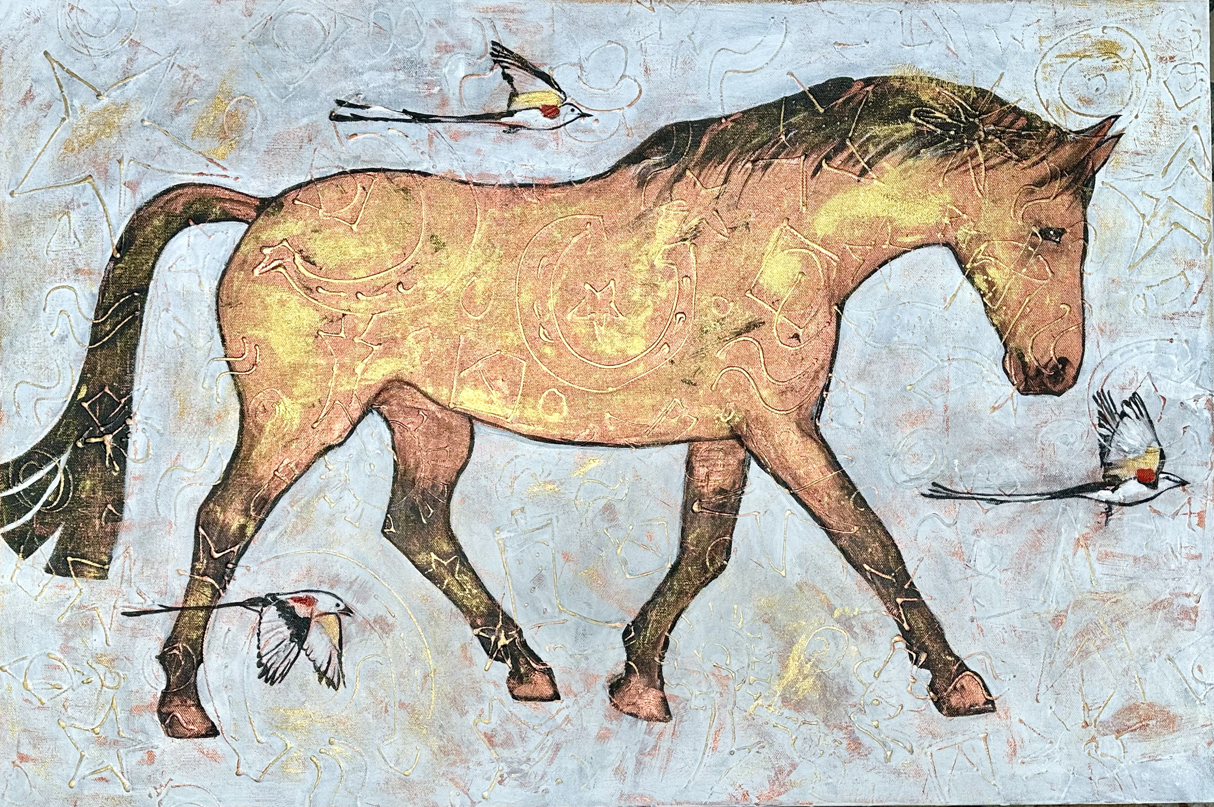 "Dip and his Boys", 36" x 24", $1,300