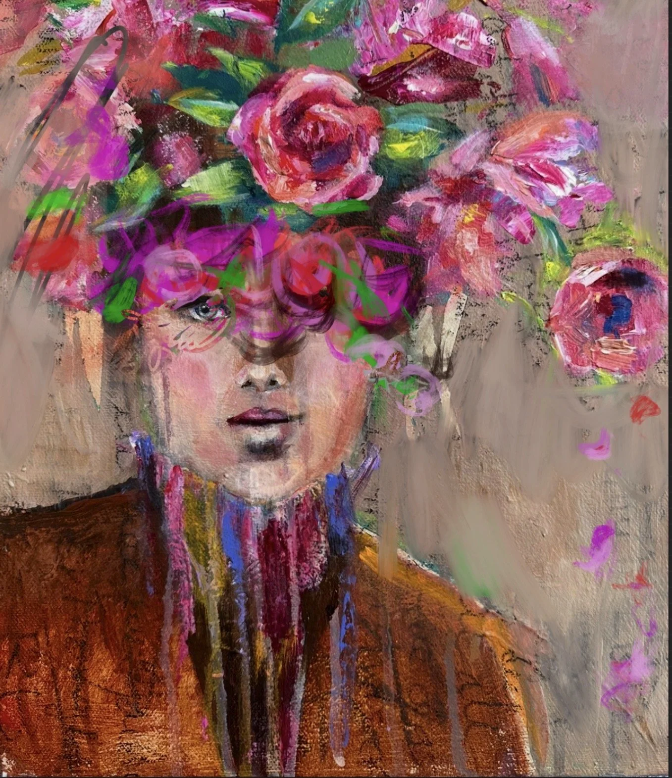 "Garden Hair, Don't Care", 11" x 14” - $350

